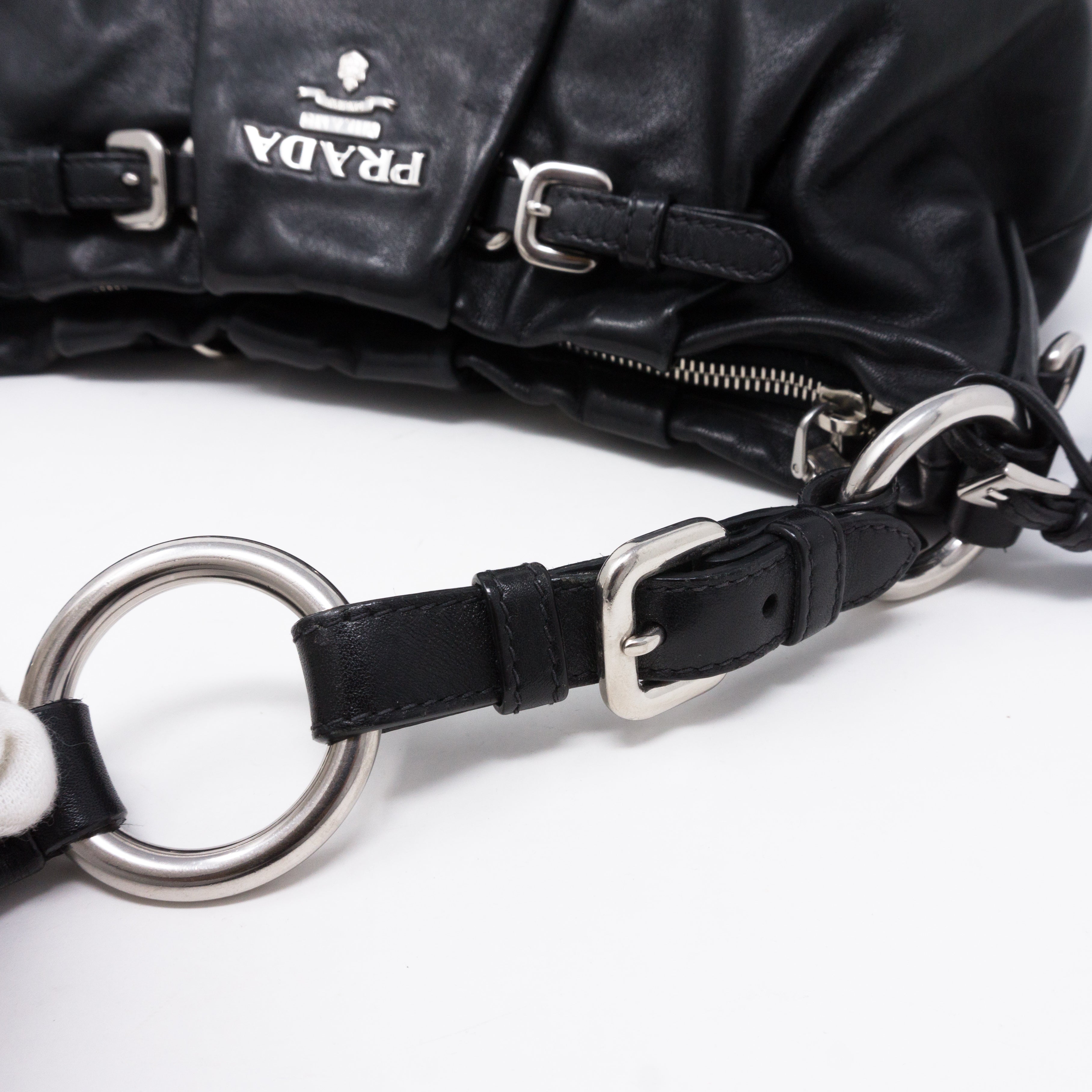 Shoulder Bag Black Leather