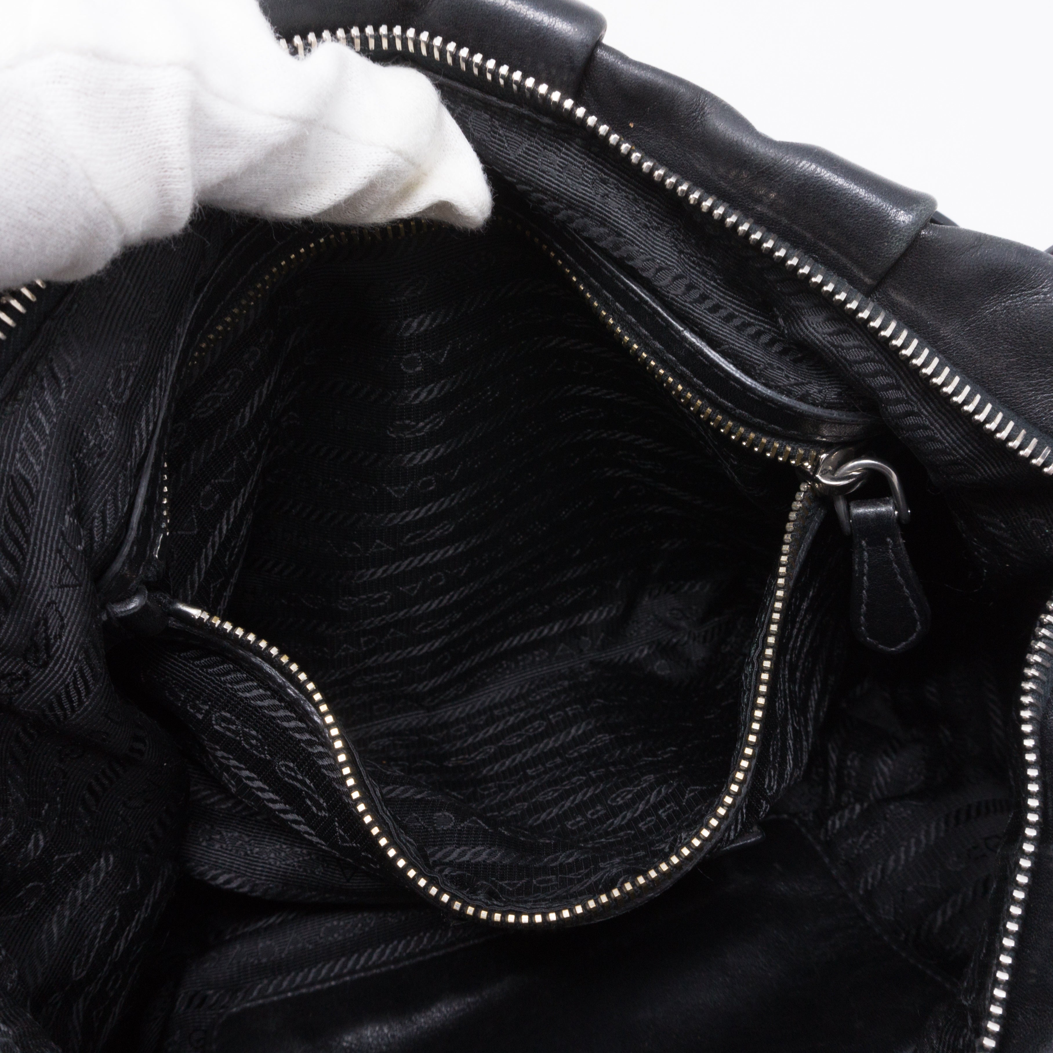 Shoulder Bag Black Leather