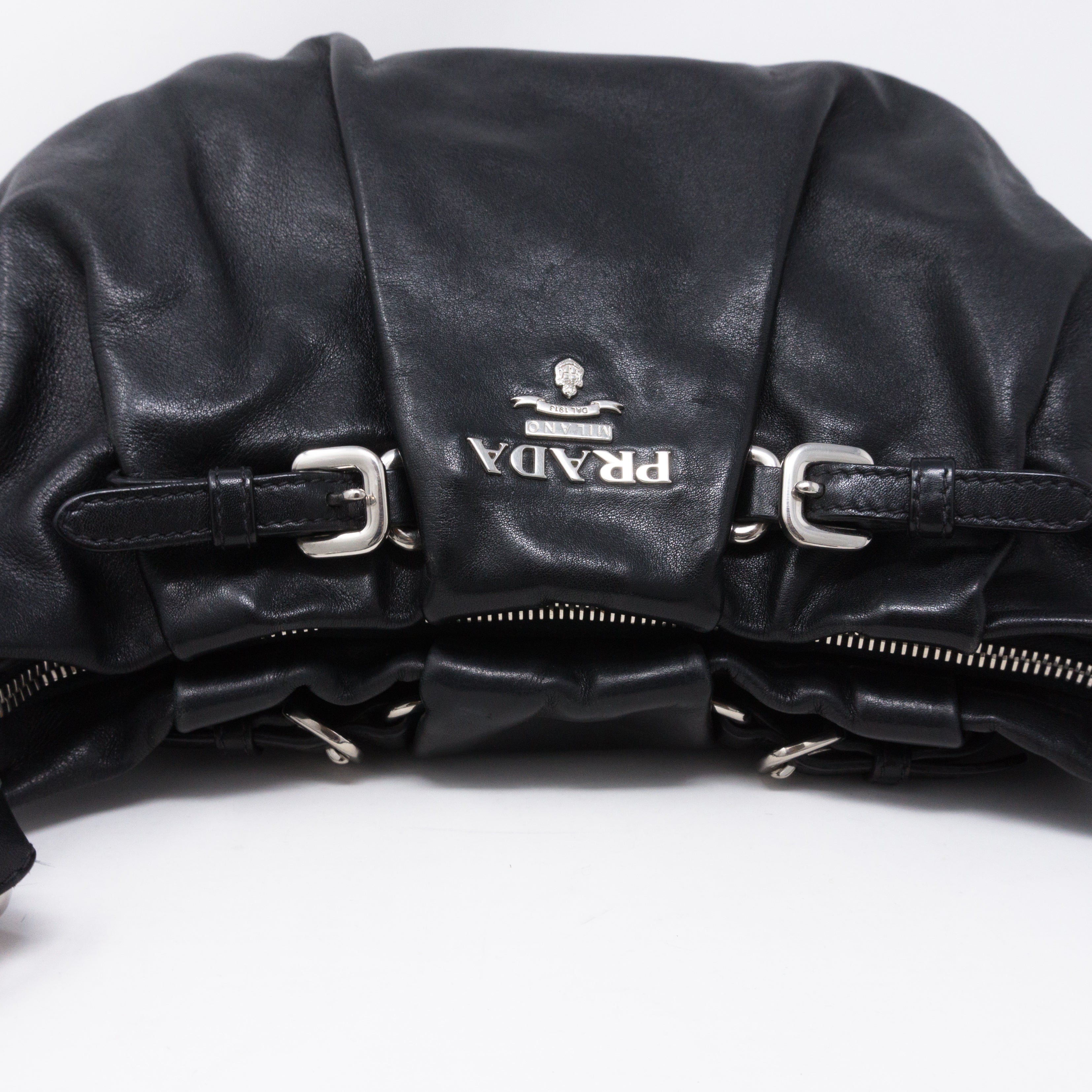 Shoulder Bag Black Leather