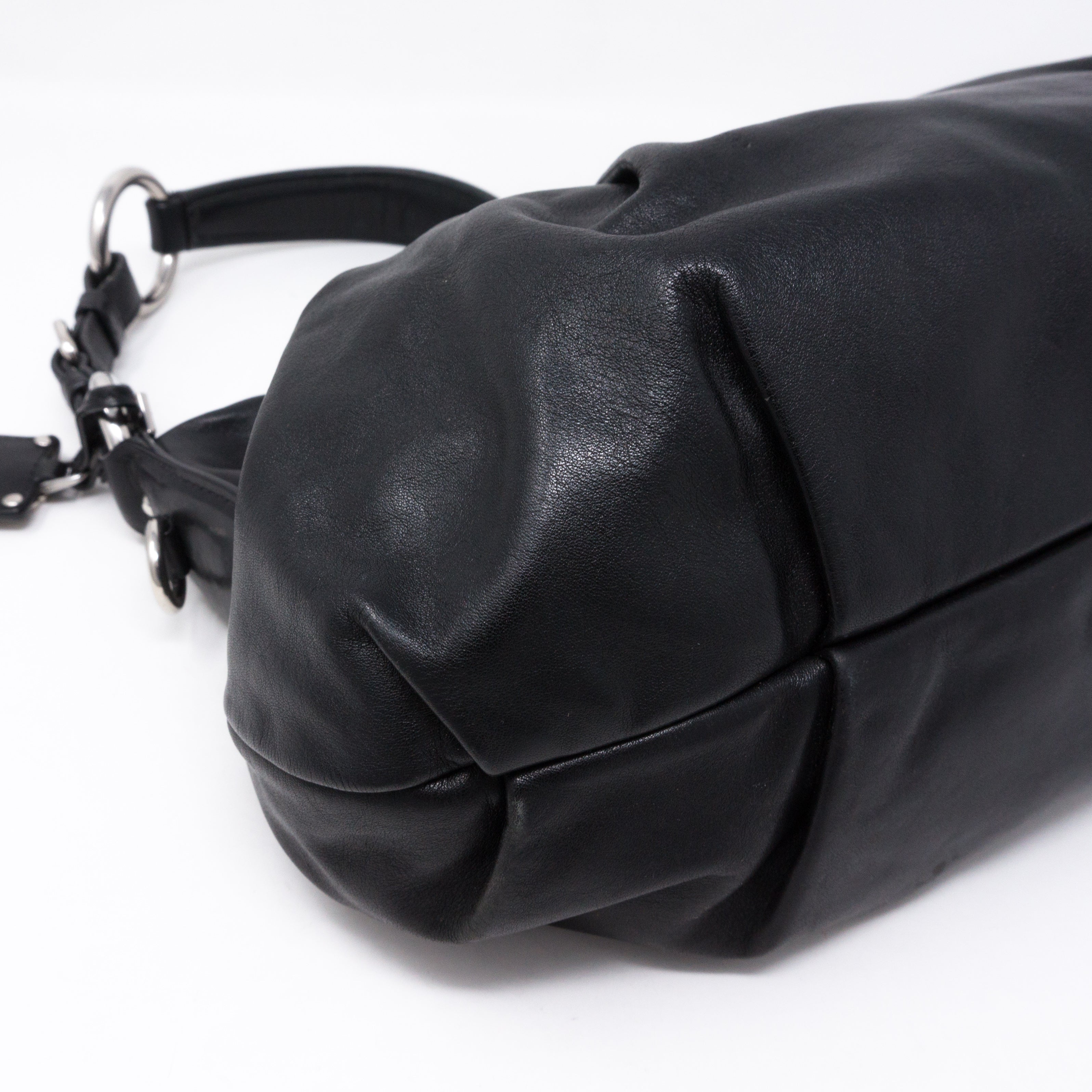 Shoulder Bag Black Leather