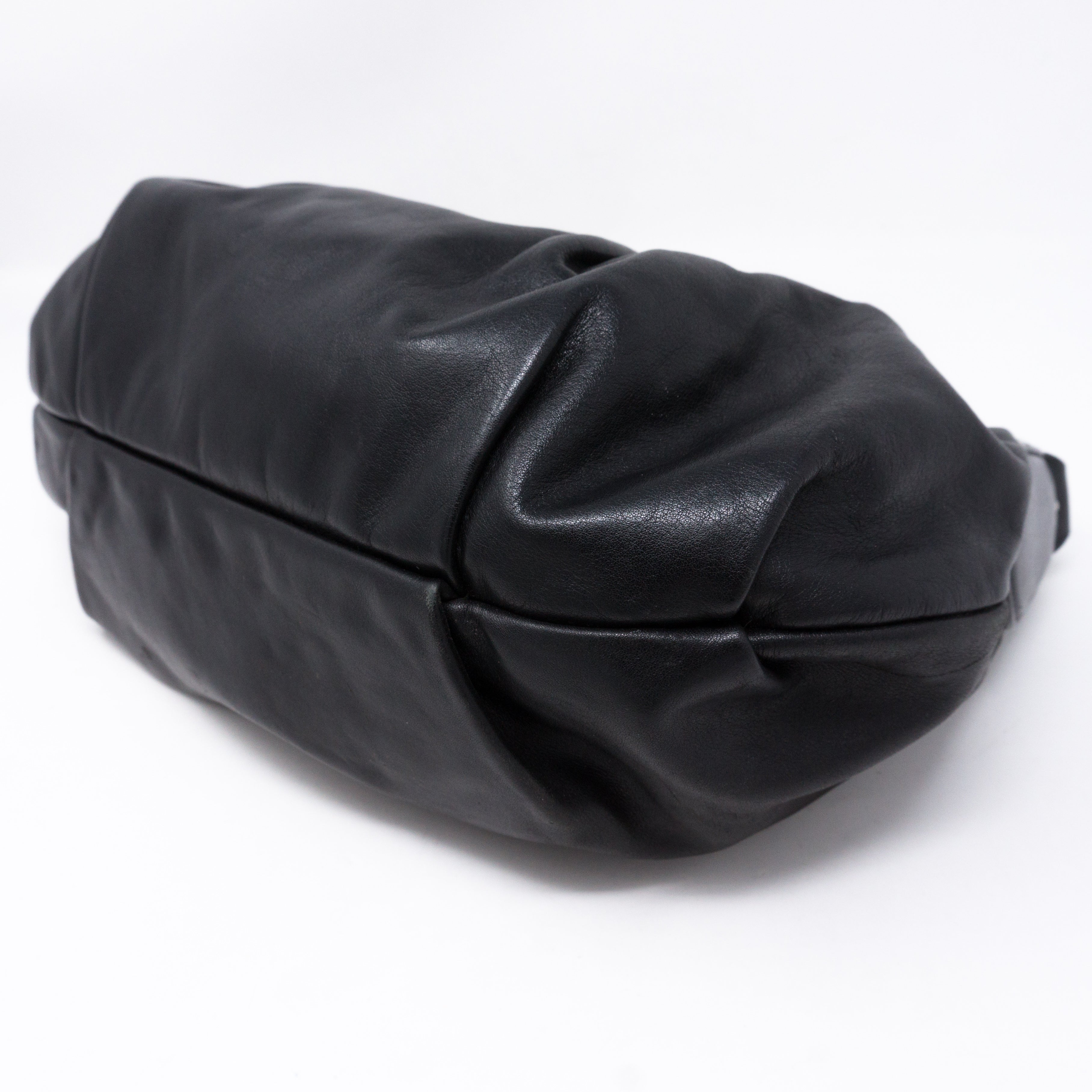 Shoulder Bag Black Leather