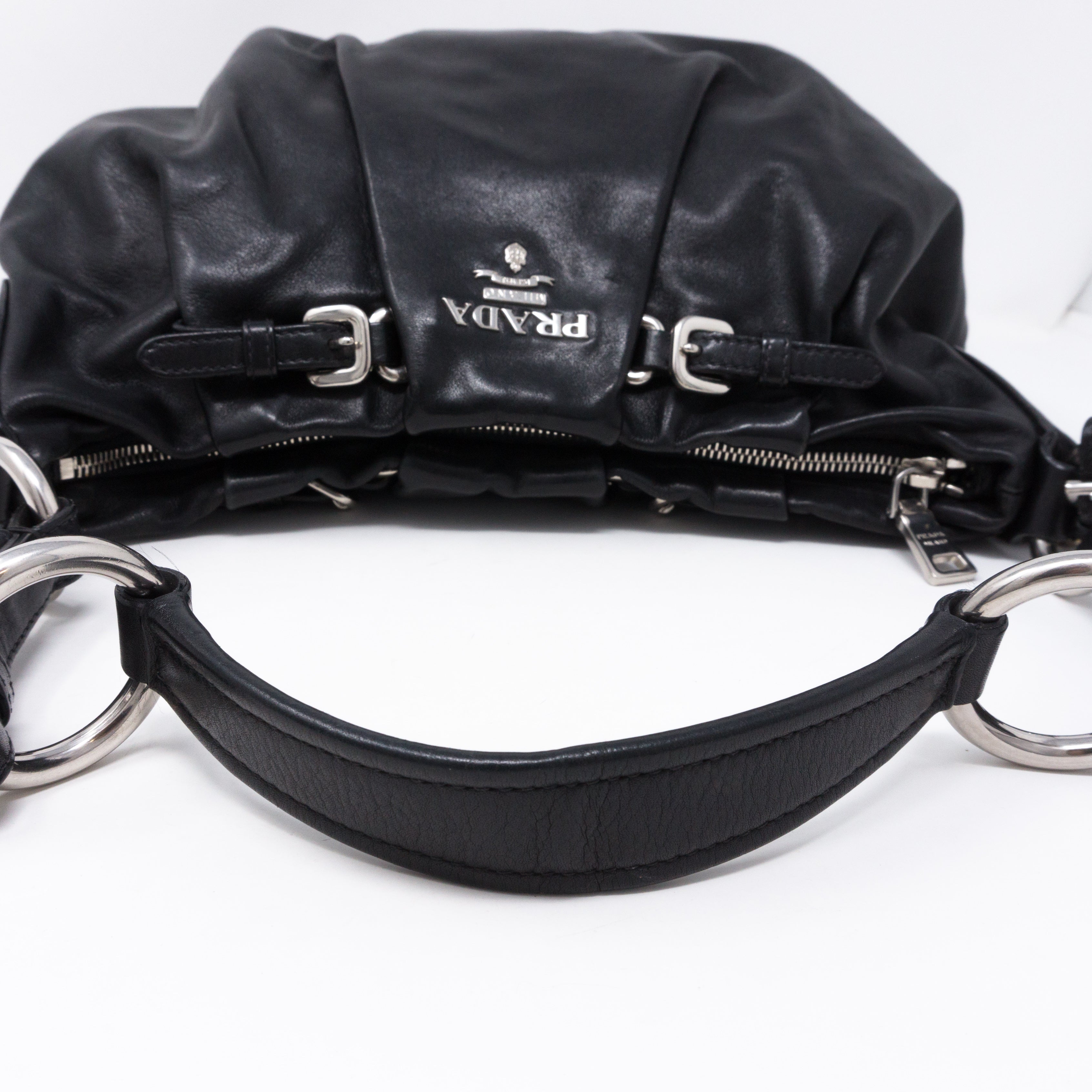 Shoulder Bag Black Leather