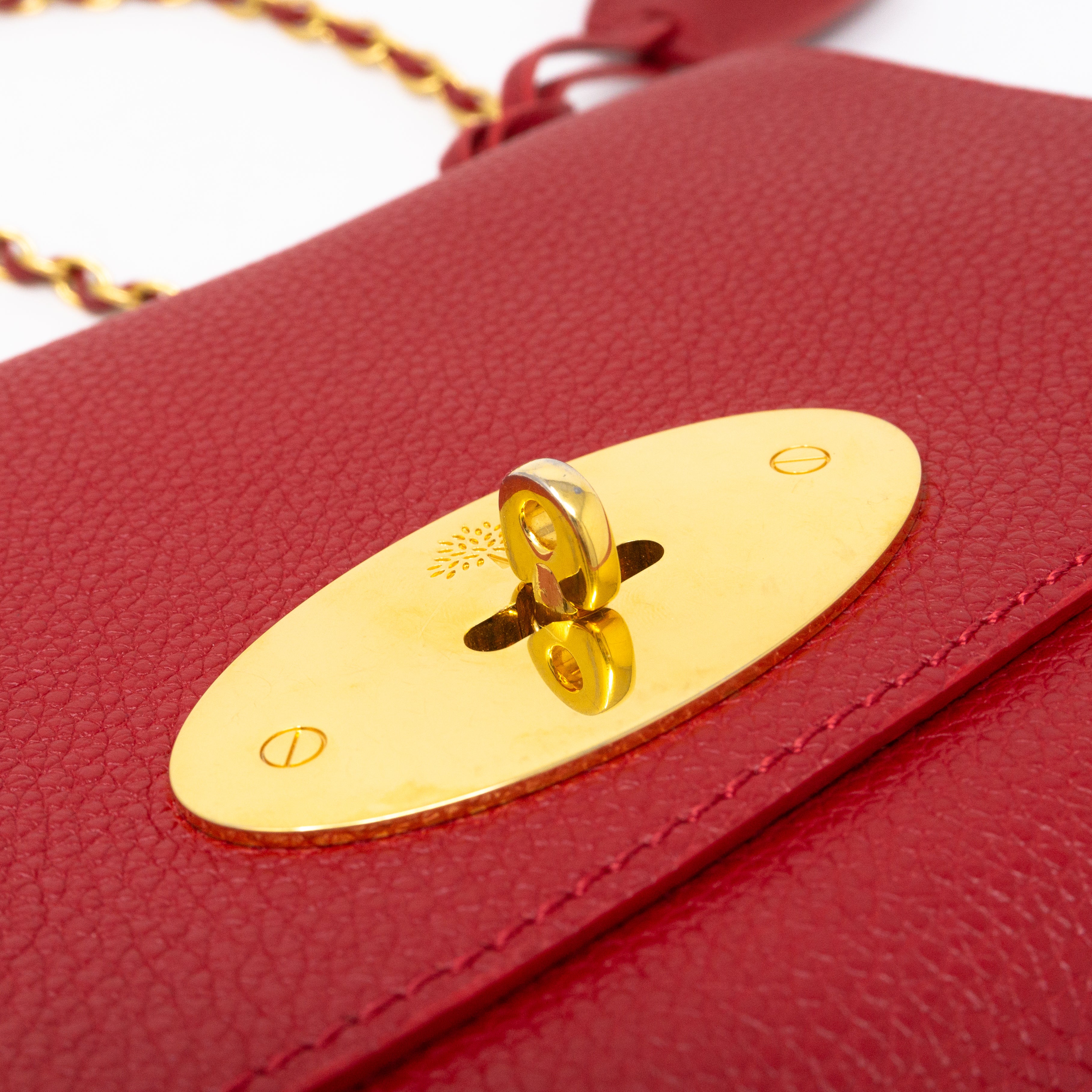 Lily Small Red Leather