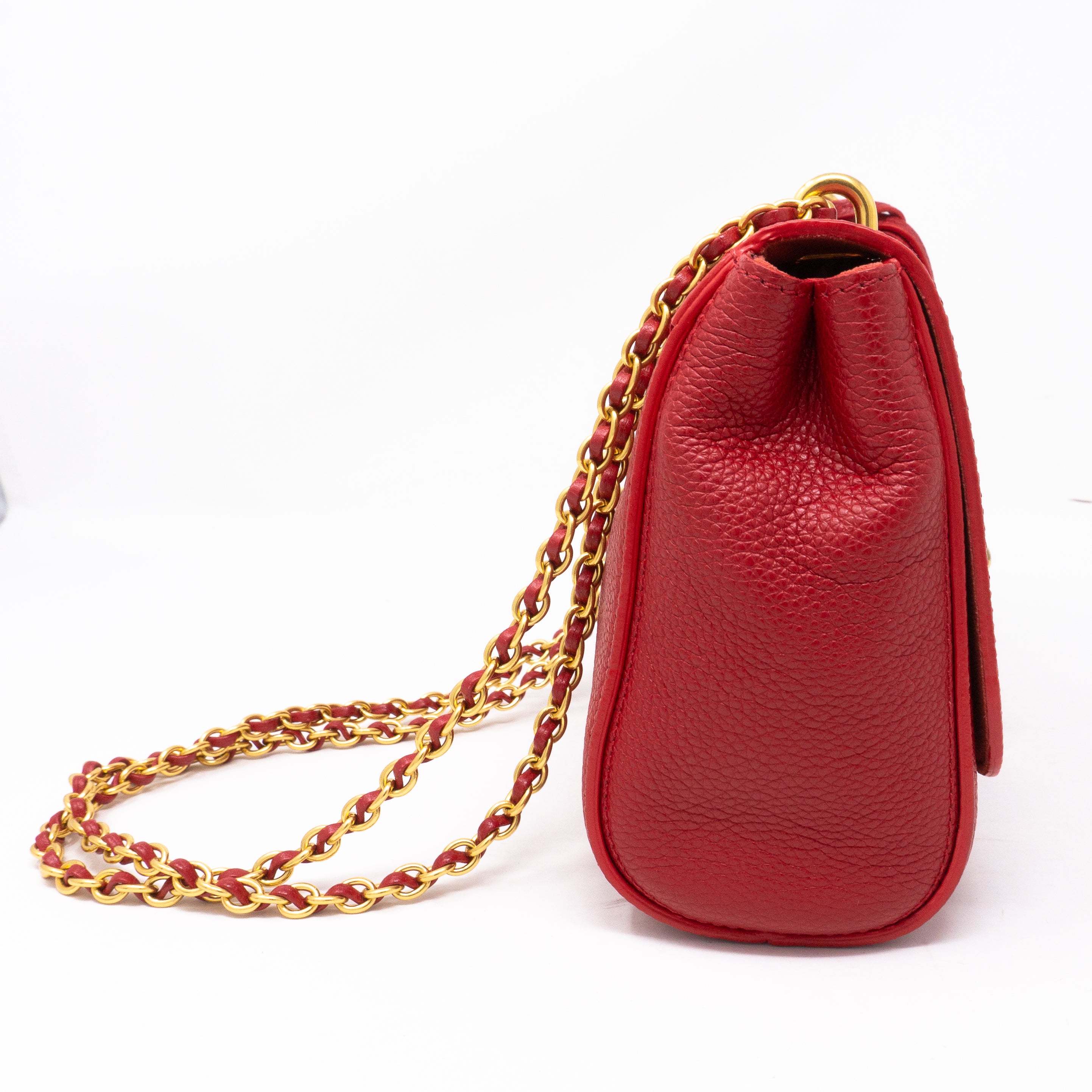 Lily Small Red Leather