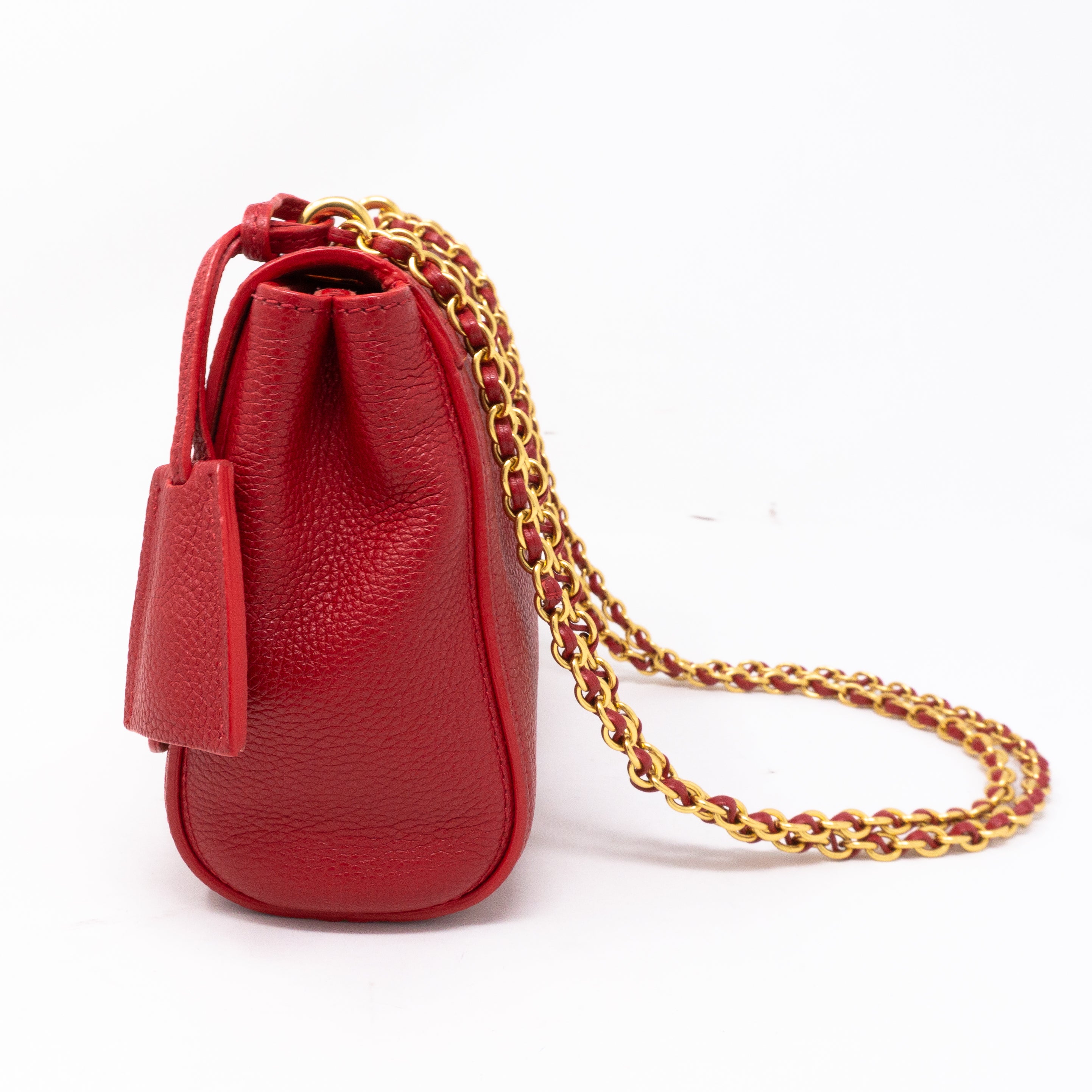 Lily Small Red Leather