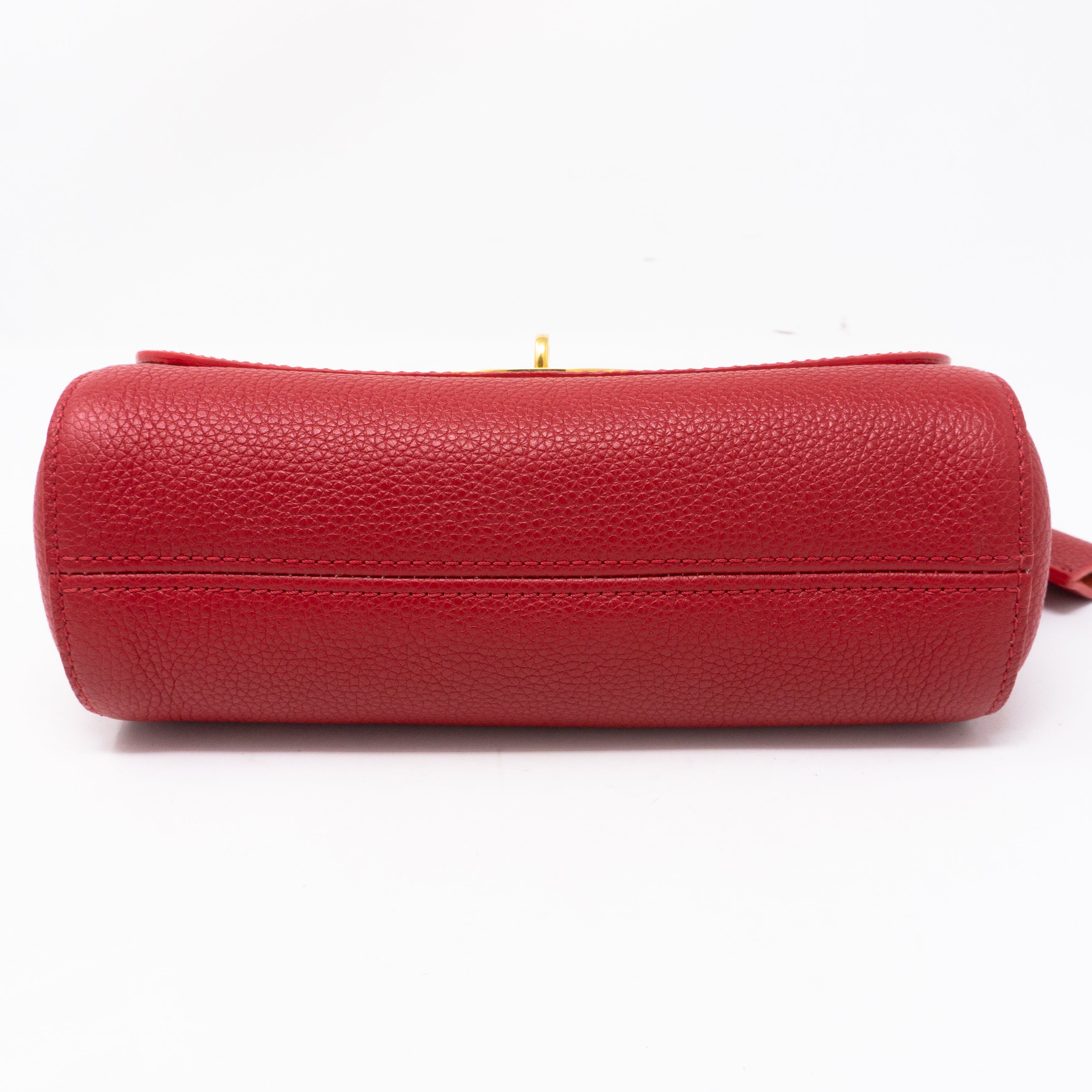 Lily Small Red Leather
