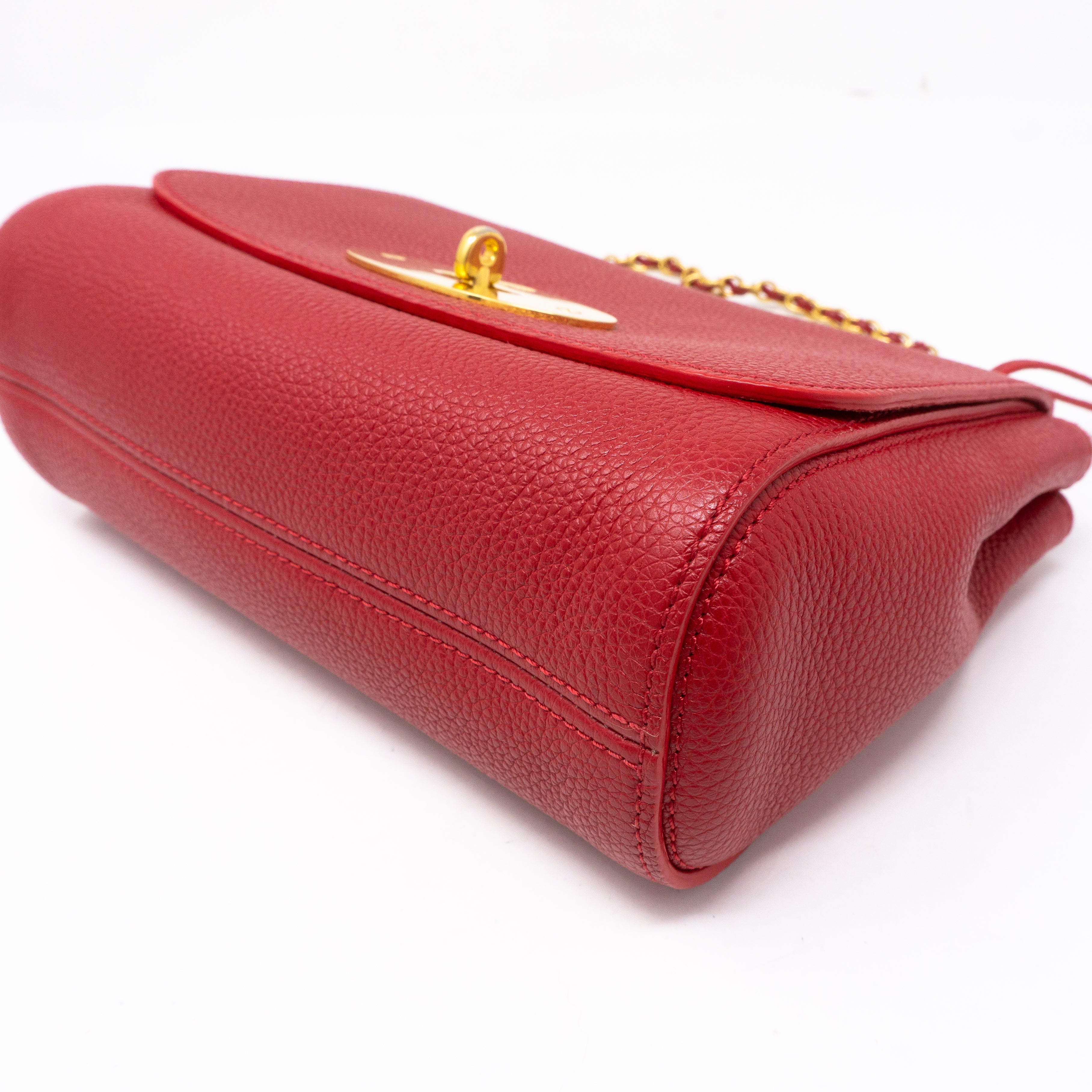 Lily Small Red Leather