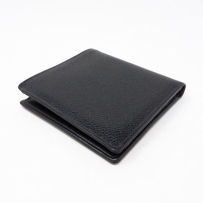 Compact Classic Wallet Black Caviar Leather