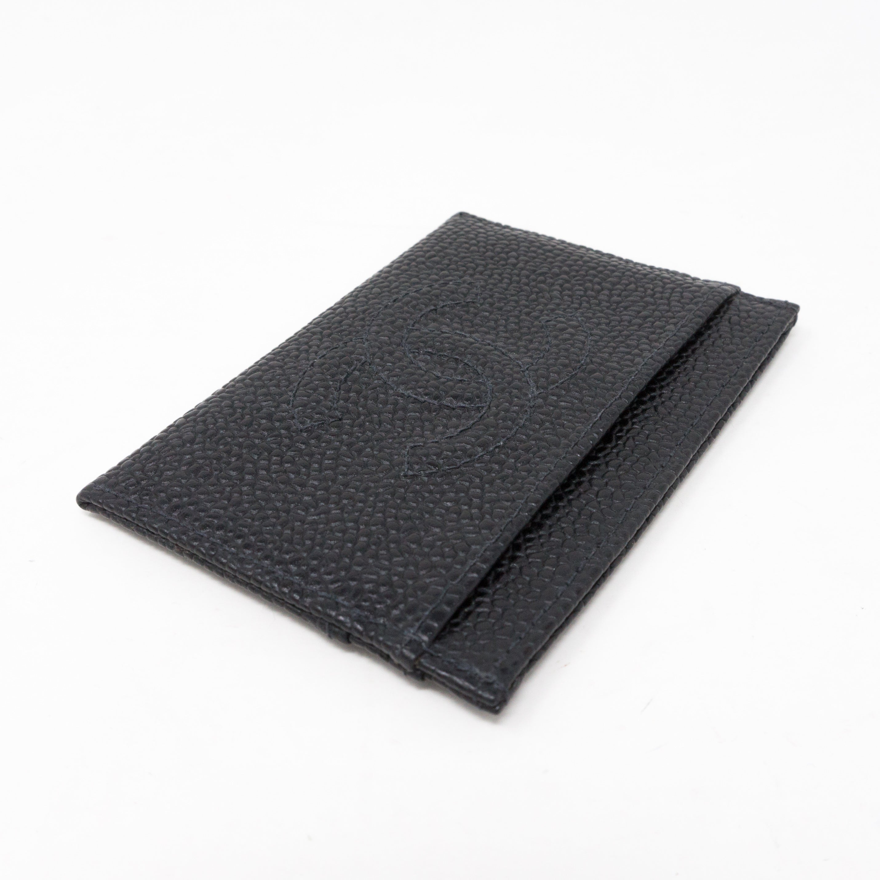 Card Holder CC Black Caviar Leather