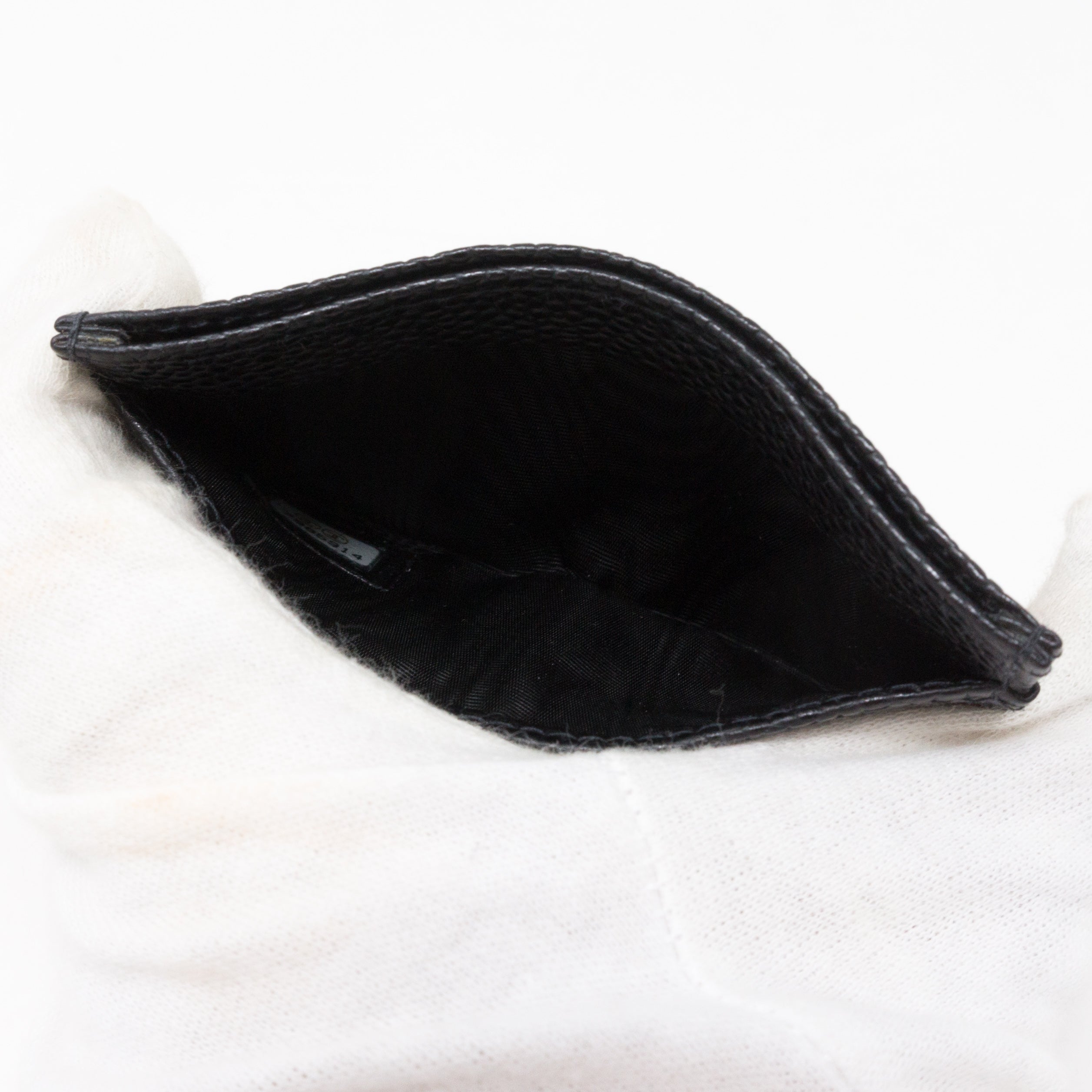 Card Holder CC Black Caviar Leather