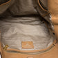 Large Two-way Handbag Brown Leather