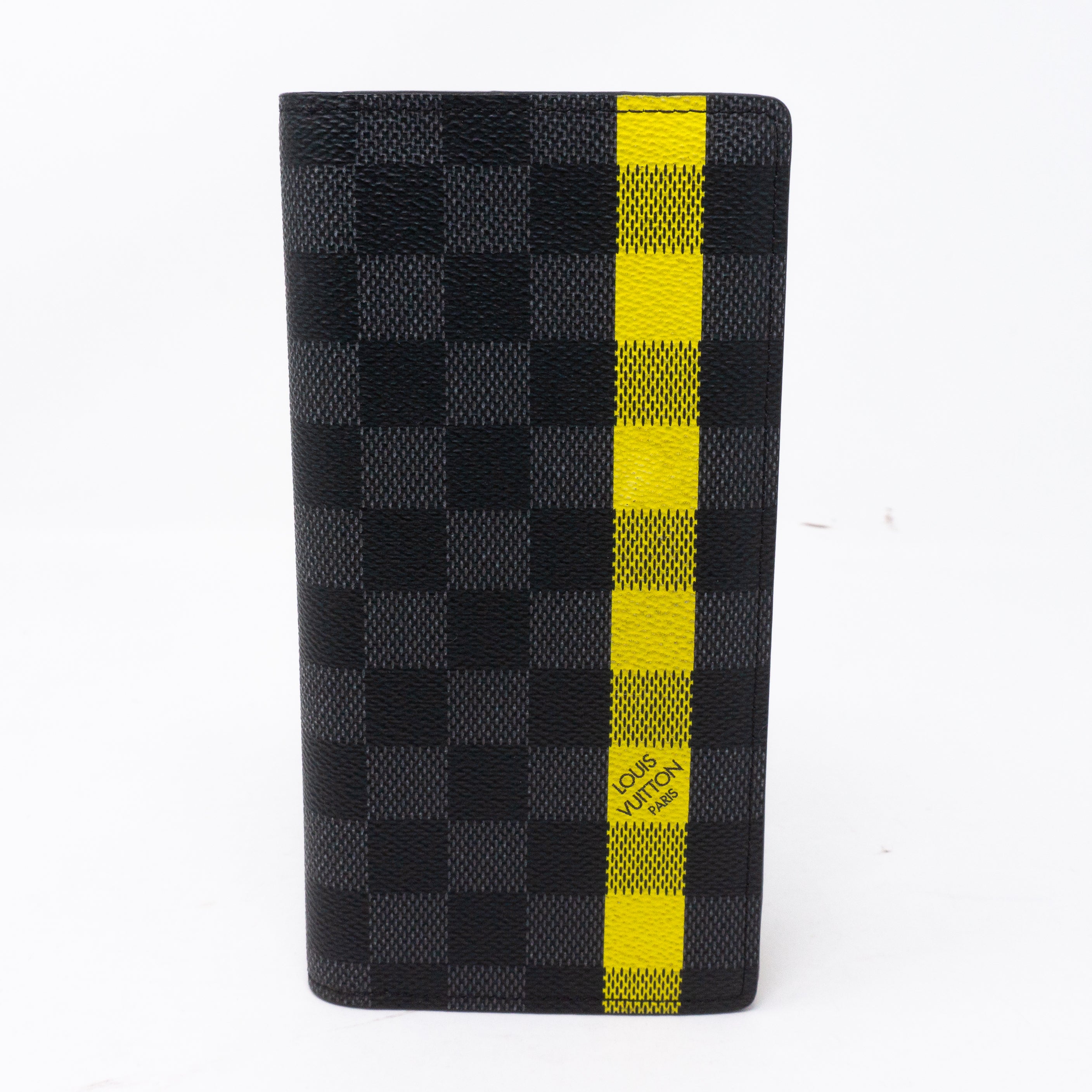 Brazza Wallet Damier Graphite Yellow Stripe