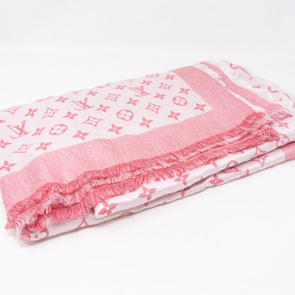 Pink T-Shirting Monogram Shawl