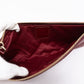 Quilted Clutch Burgundy Patent Leather