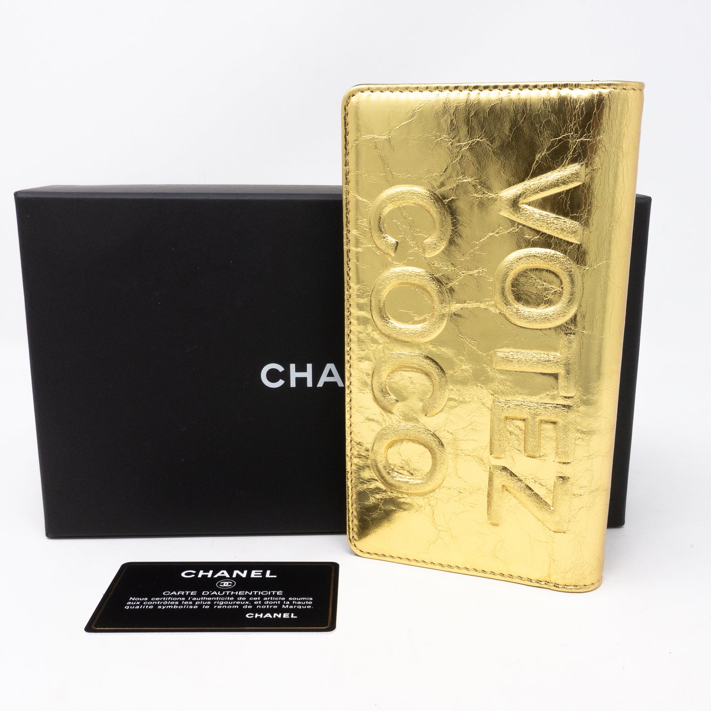 Votez Coco Classic Wallet Gold Leather