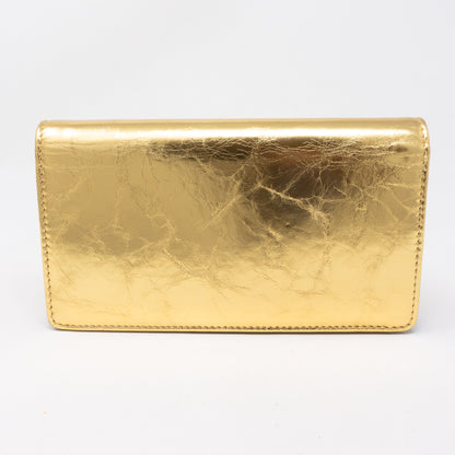 Votez Coco Classic Wallet Gold Leather