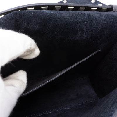 Rockstud Crossbody Black Leather