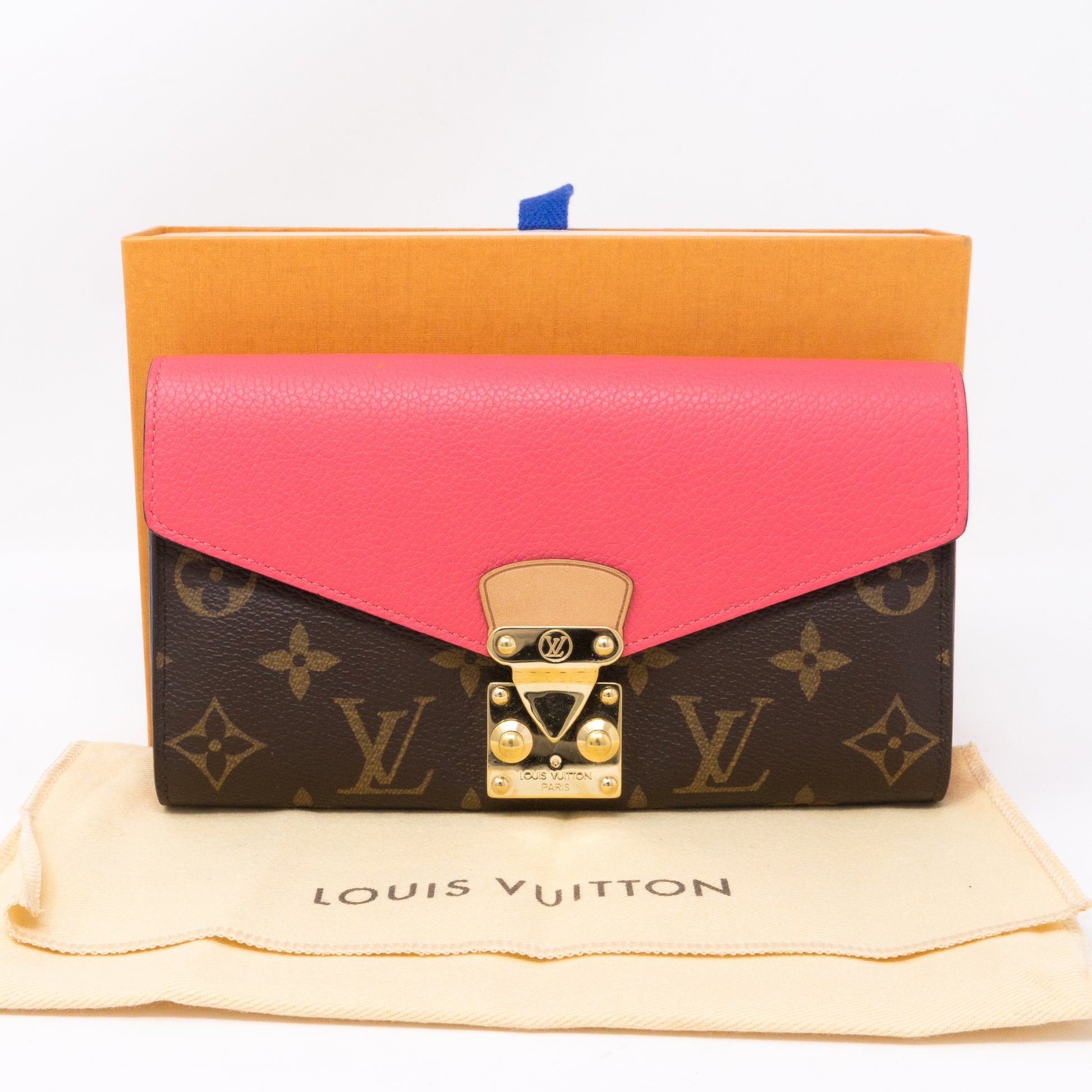 Louis Vuitton - Authenticated Pallas Wallet - Leather Brown for Women, Good Condition