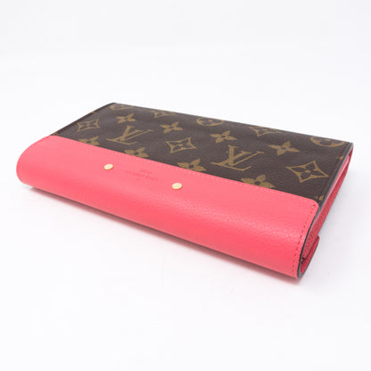 Pallas Wallet Monogram Pink Leather