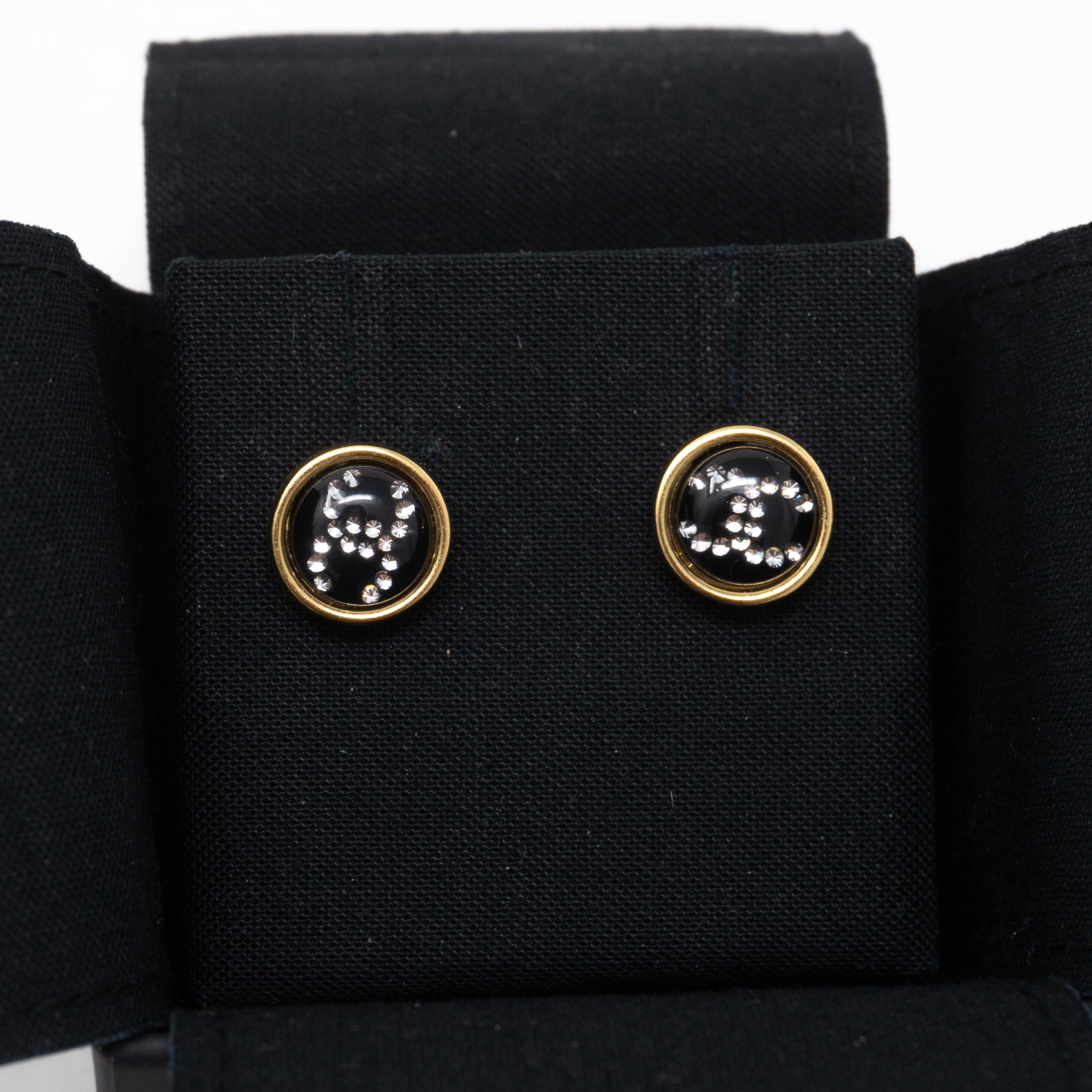 CC Lucky Coco Earrings Black Gold