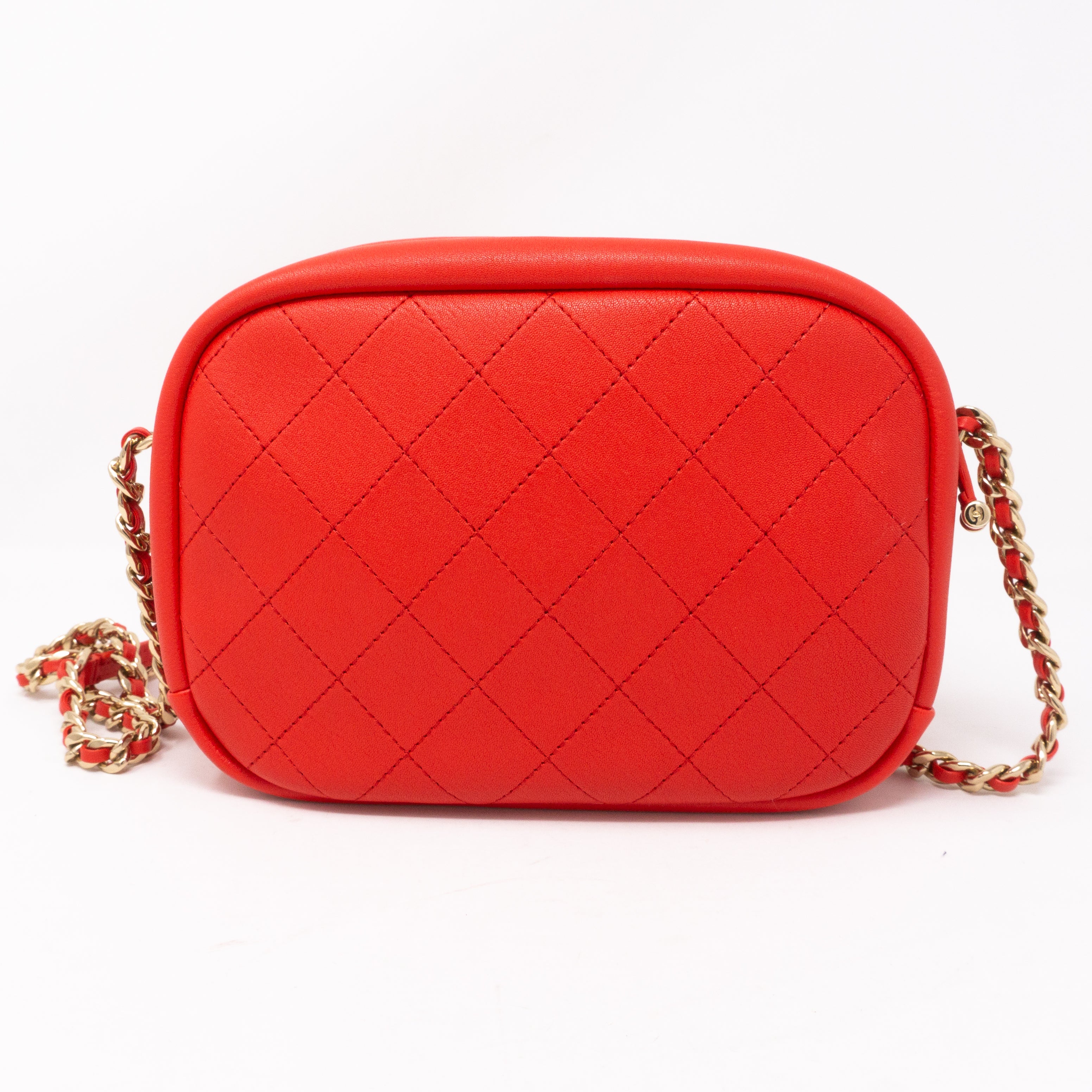 Casual Trip Camera Case Red Leather