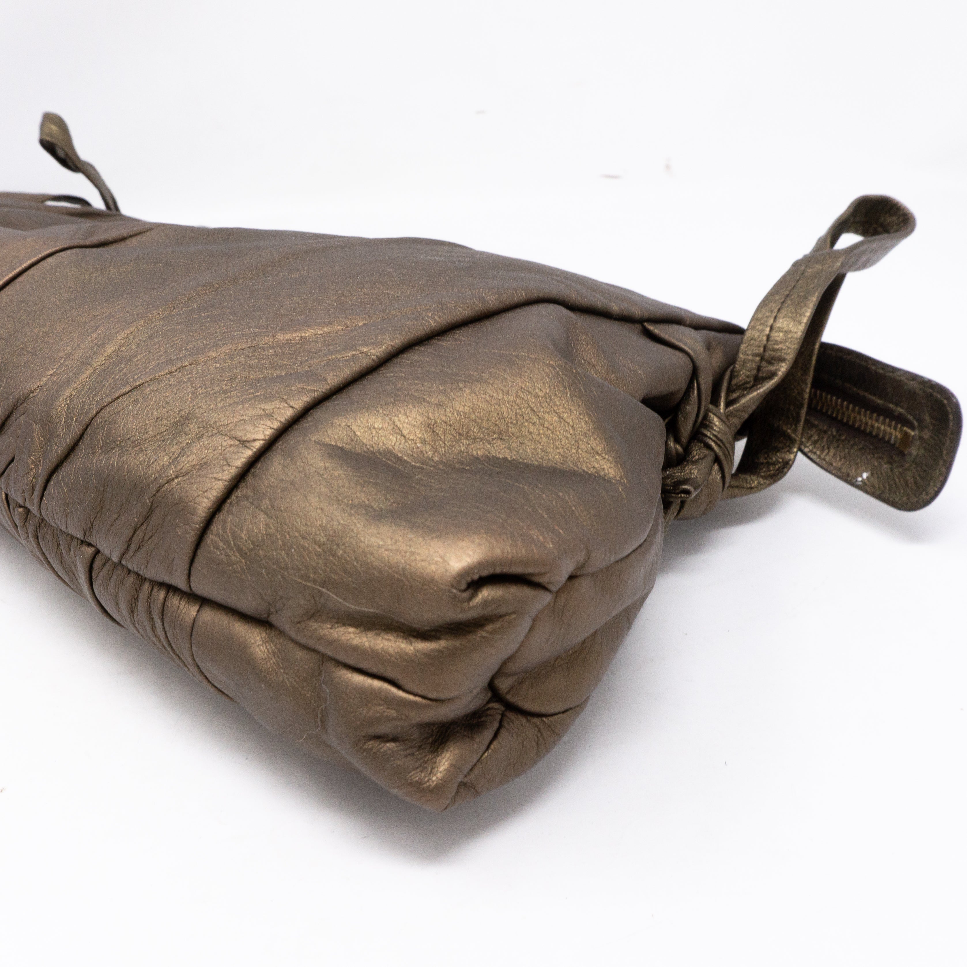 Hysteria Clutch Bronze Leather
