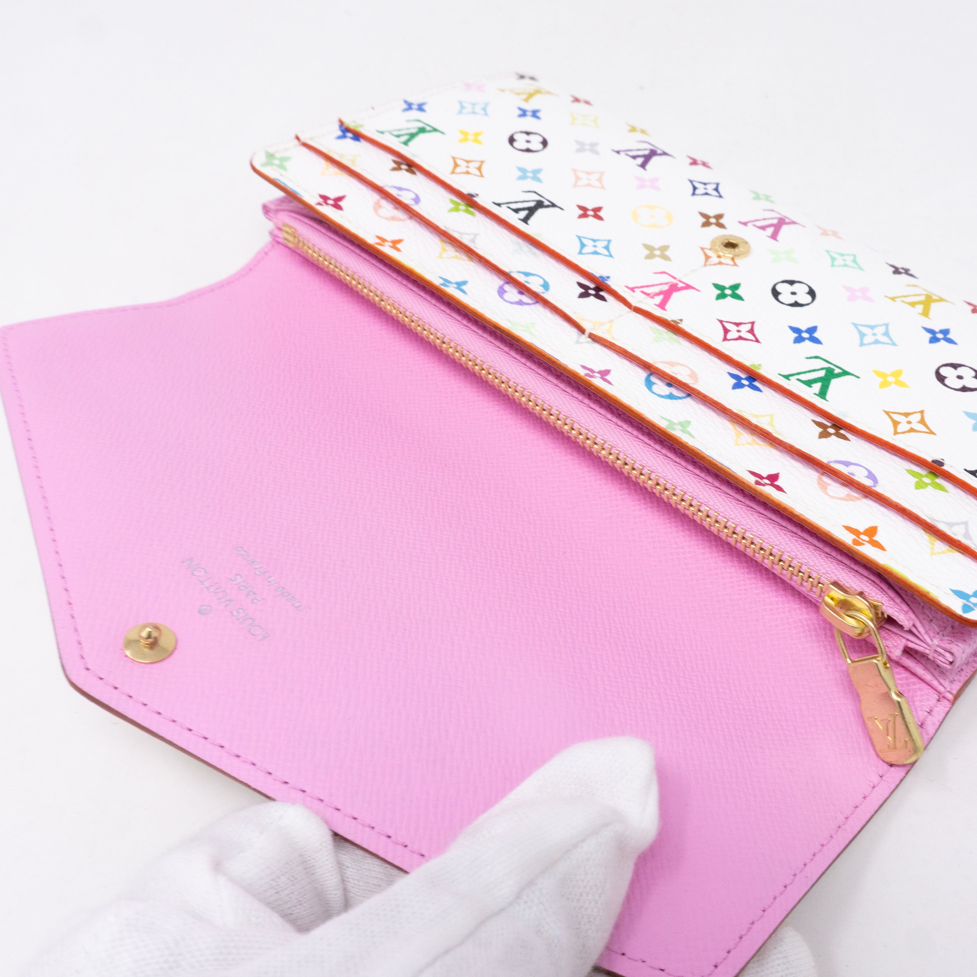 Sarah Wallet Multicolore White