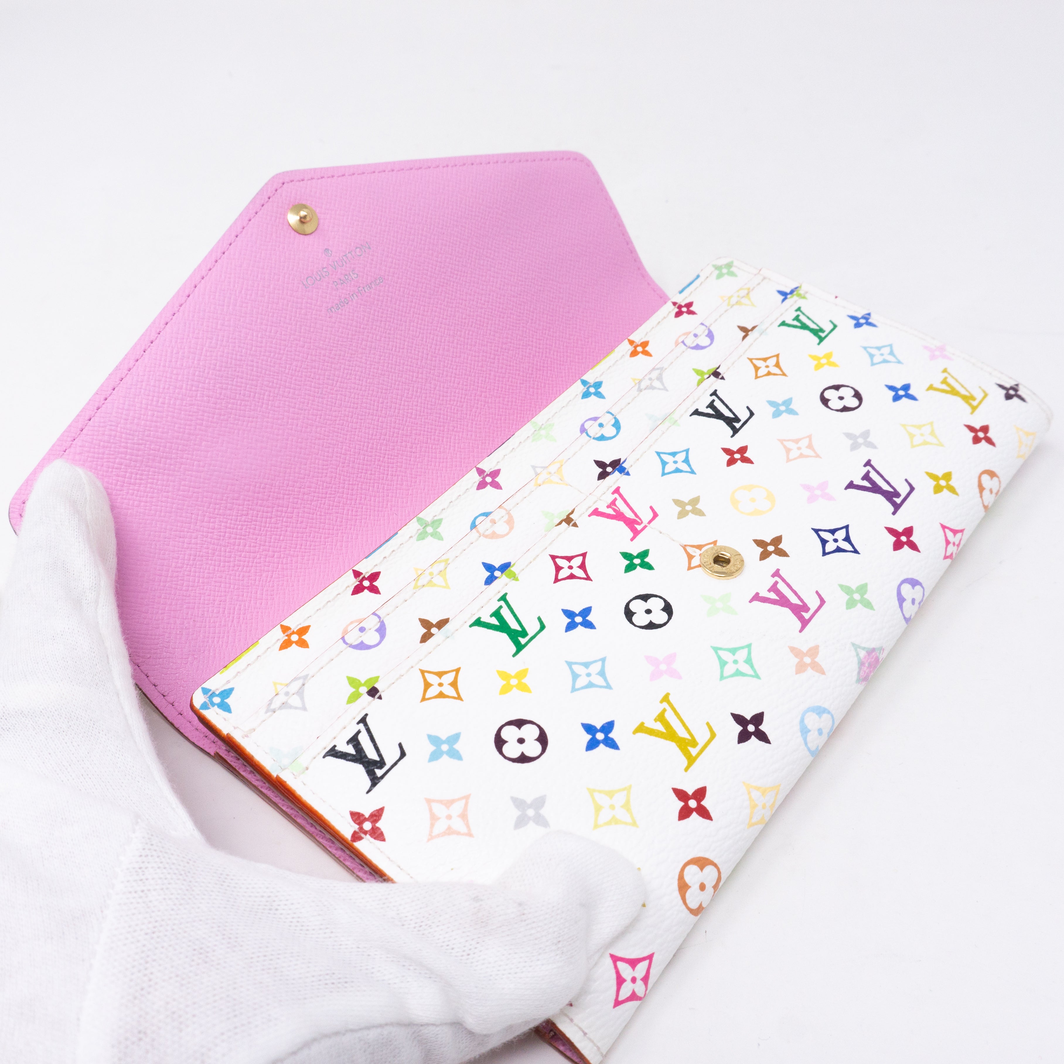 Sarah Wallet Multicolore White