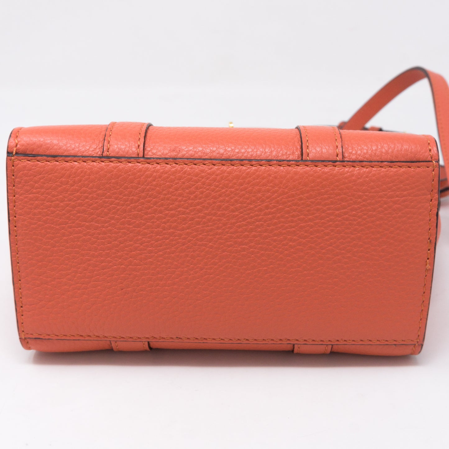 Micro Zipped Bayswater Coral Rose Leather