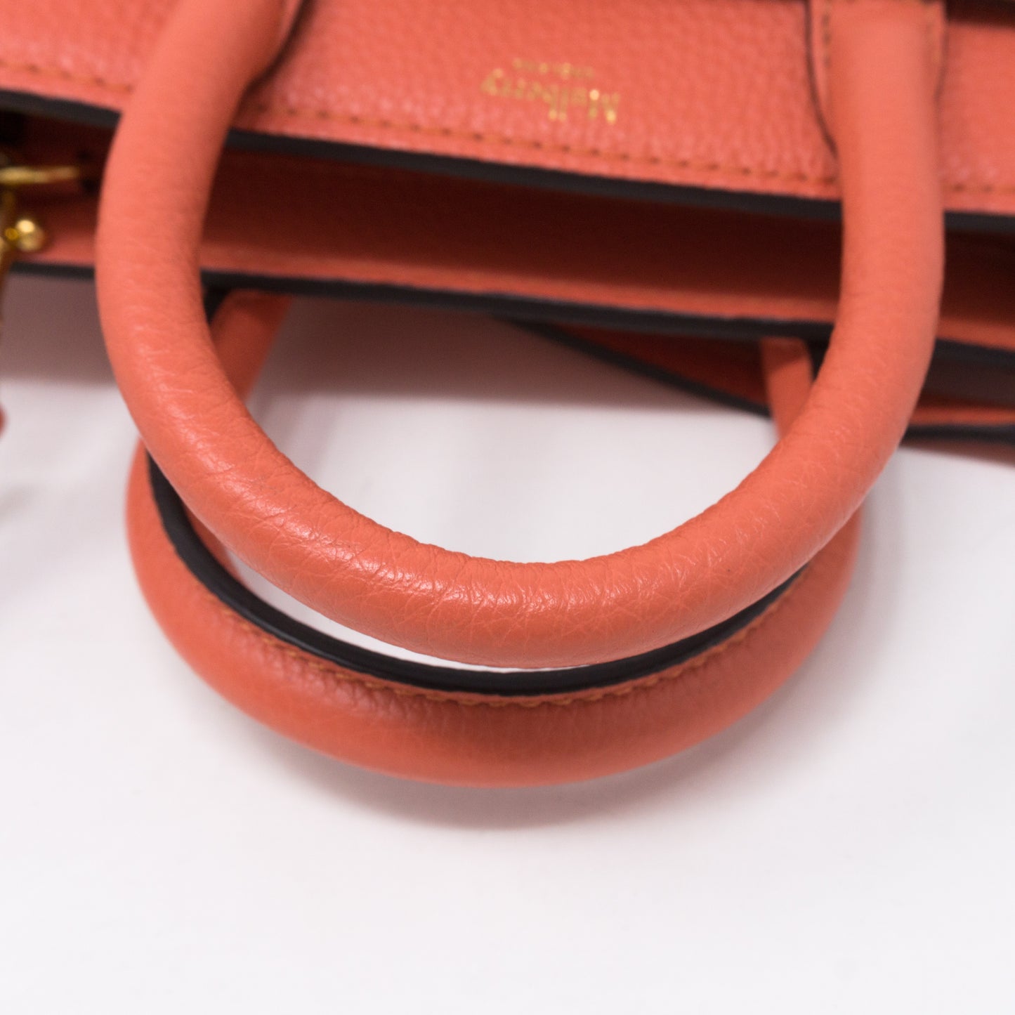 Micro Zipped Bayswater Coral Rose Leather