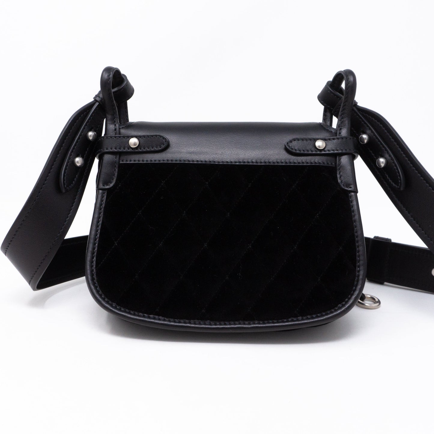 Corsaire Black Velvet Leather Bag