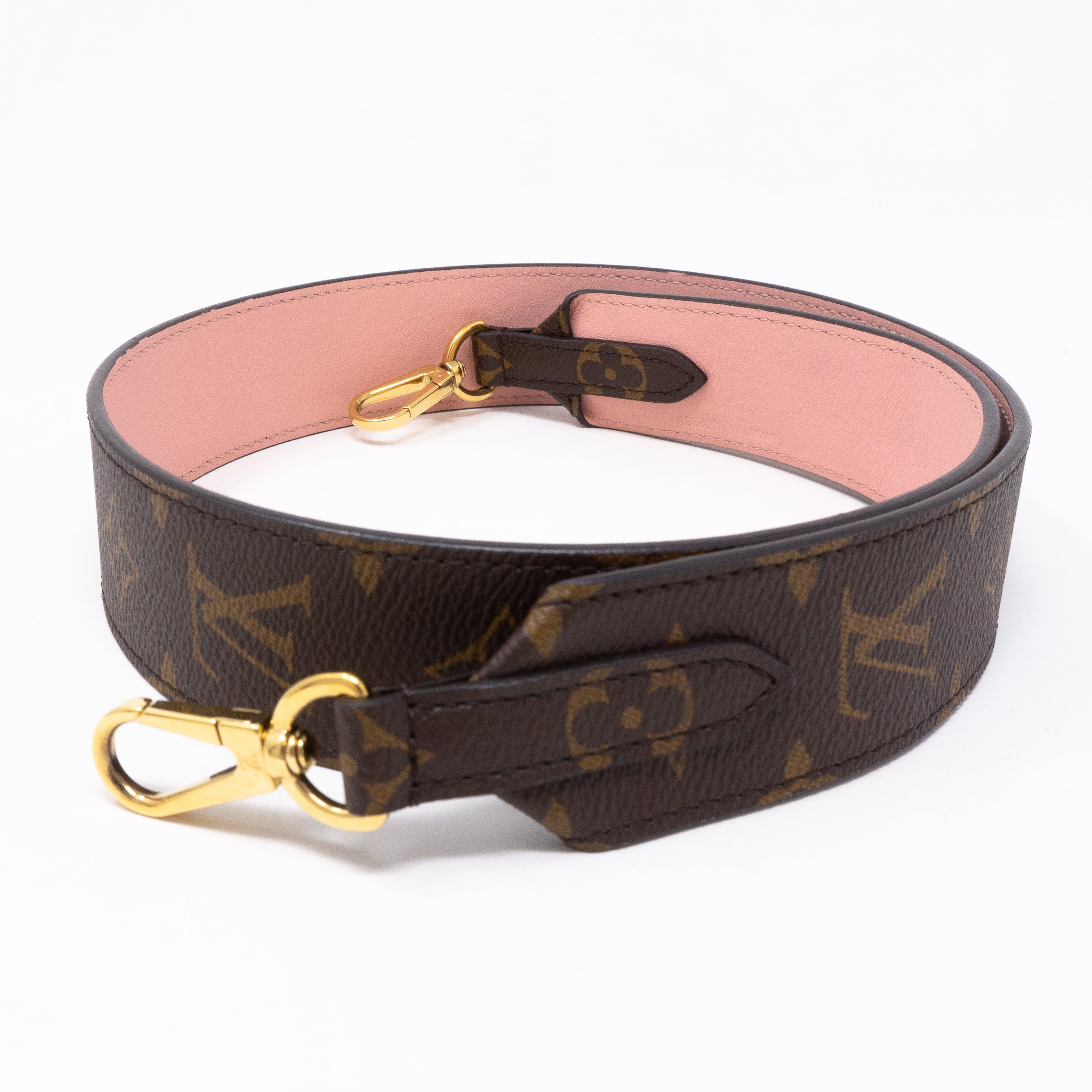 Bandoulière Monogram Rose Poudre Shoulder Strap