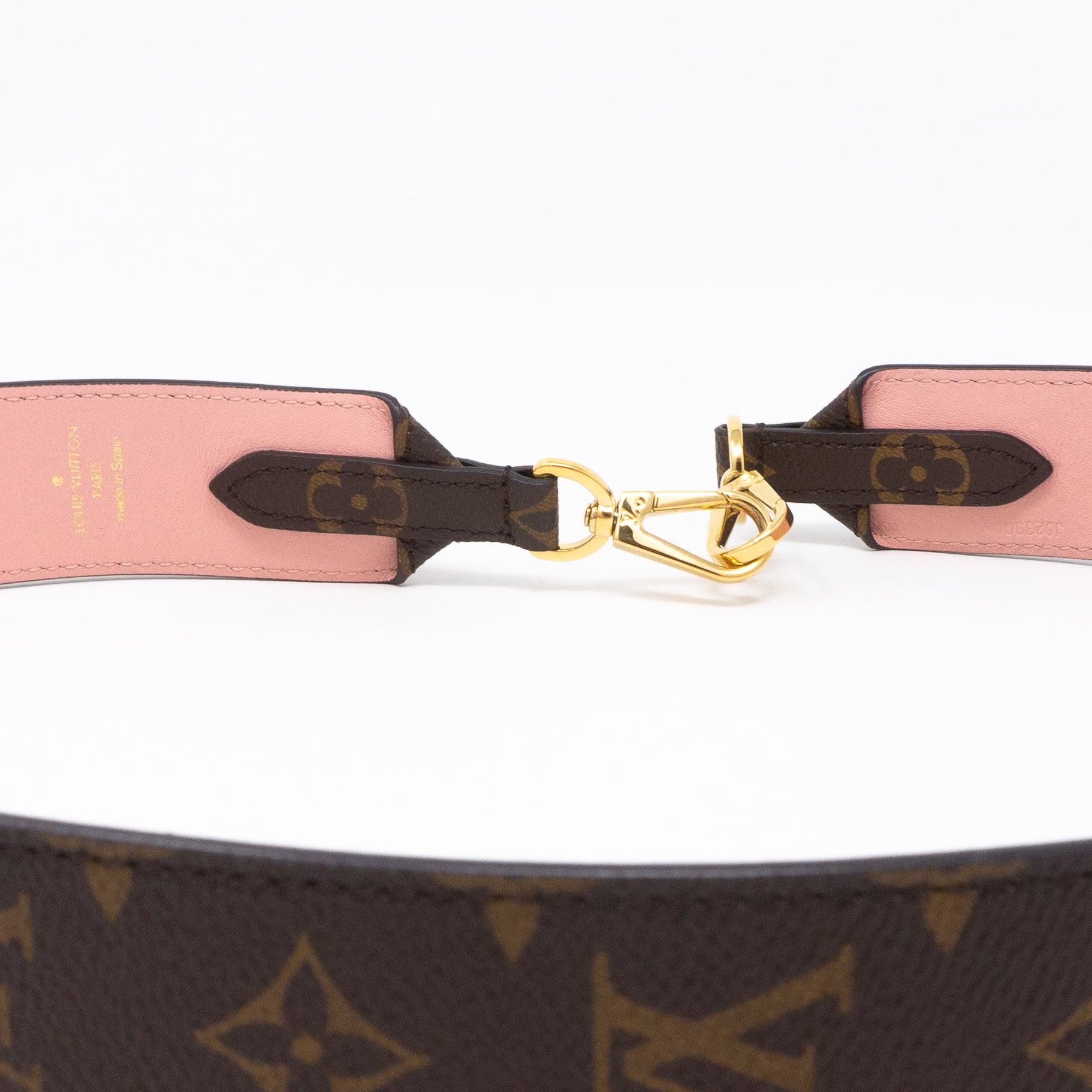 Bandoulière Monogram Rose Poudre Shoulder Strap