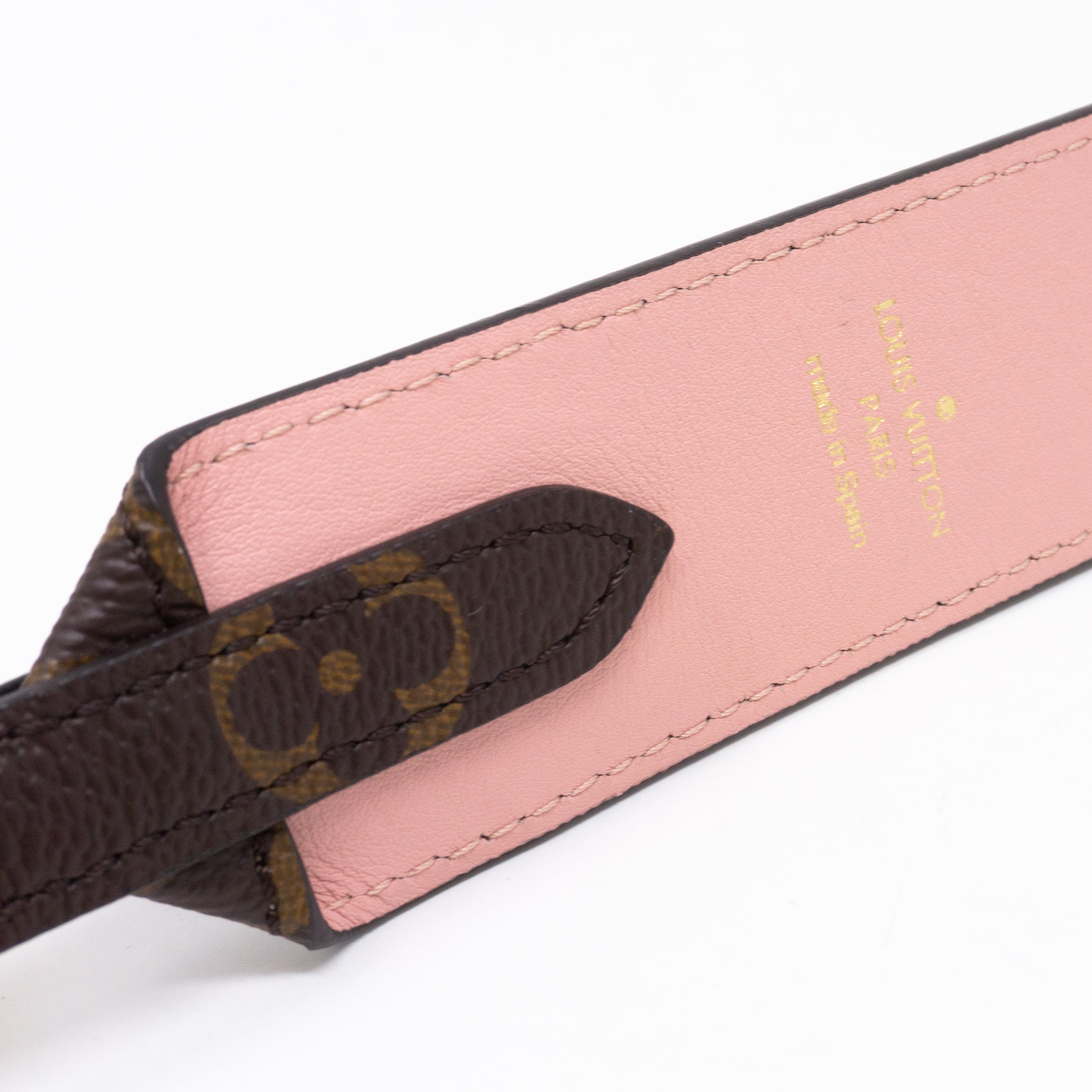 Bandoulière Monogram Rose Poudre Shoulder Strap