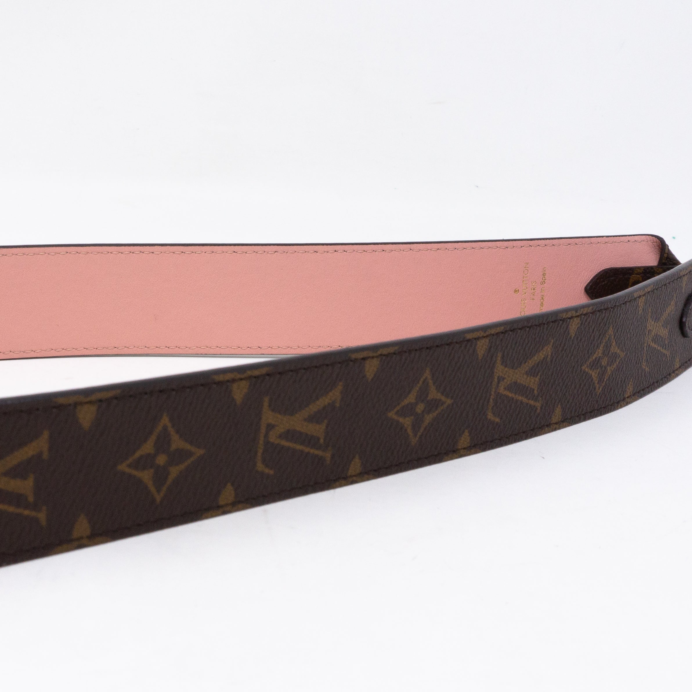 Bandoulière Monogram Rose Poudre Shoulder Strap
