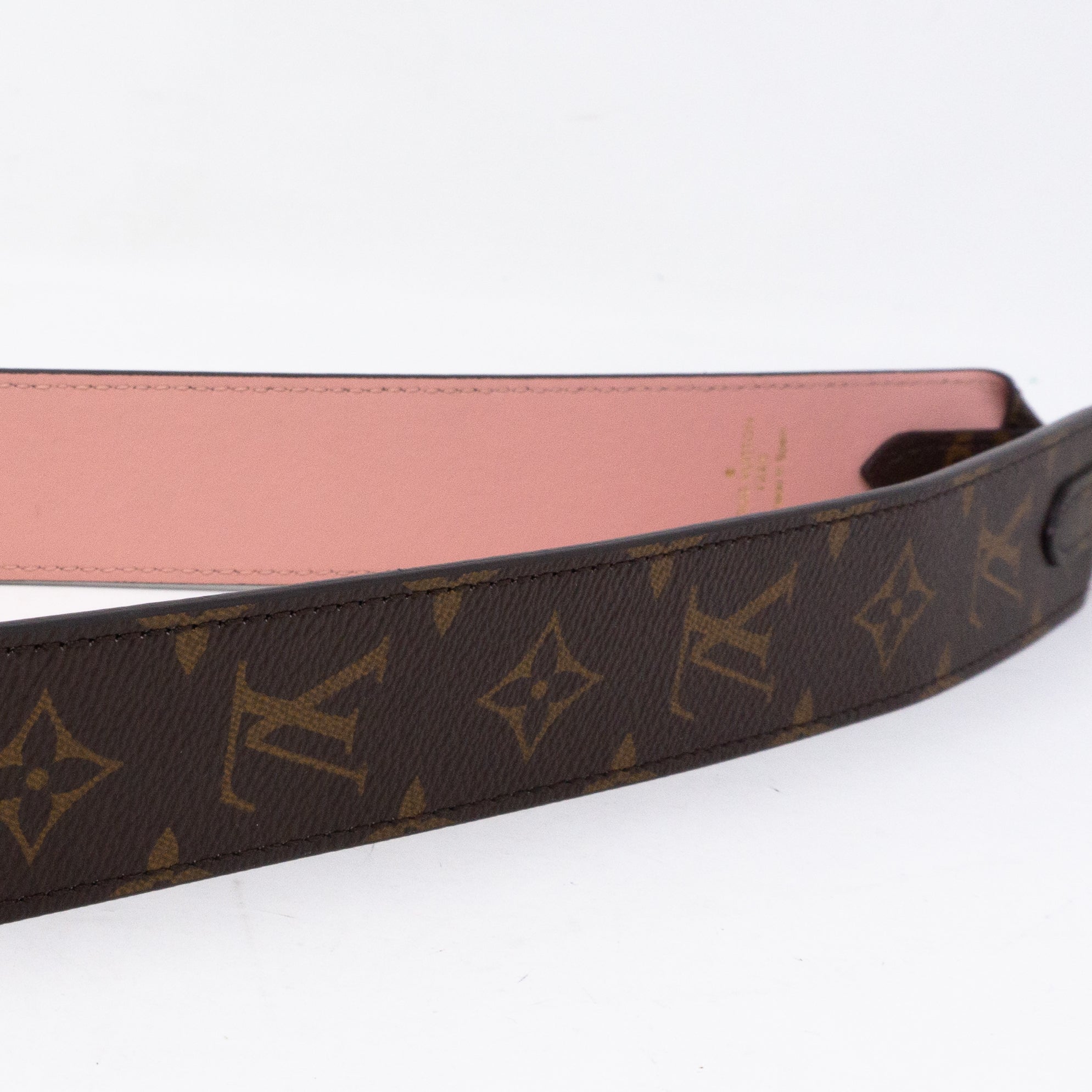 Bandoulière Monogram Rose Poudre Shoulder Strap