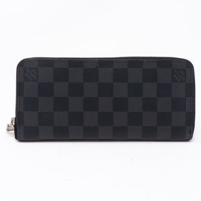 Zippy Vertical Wallet Damier Graphite