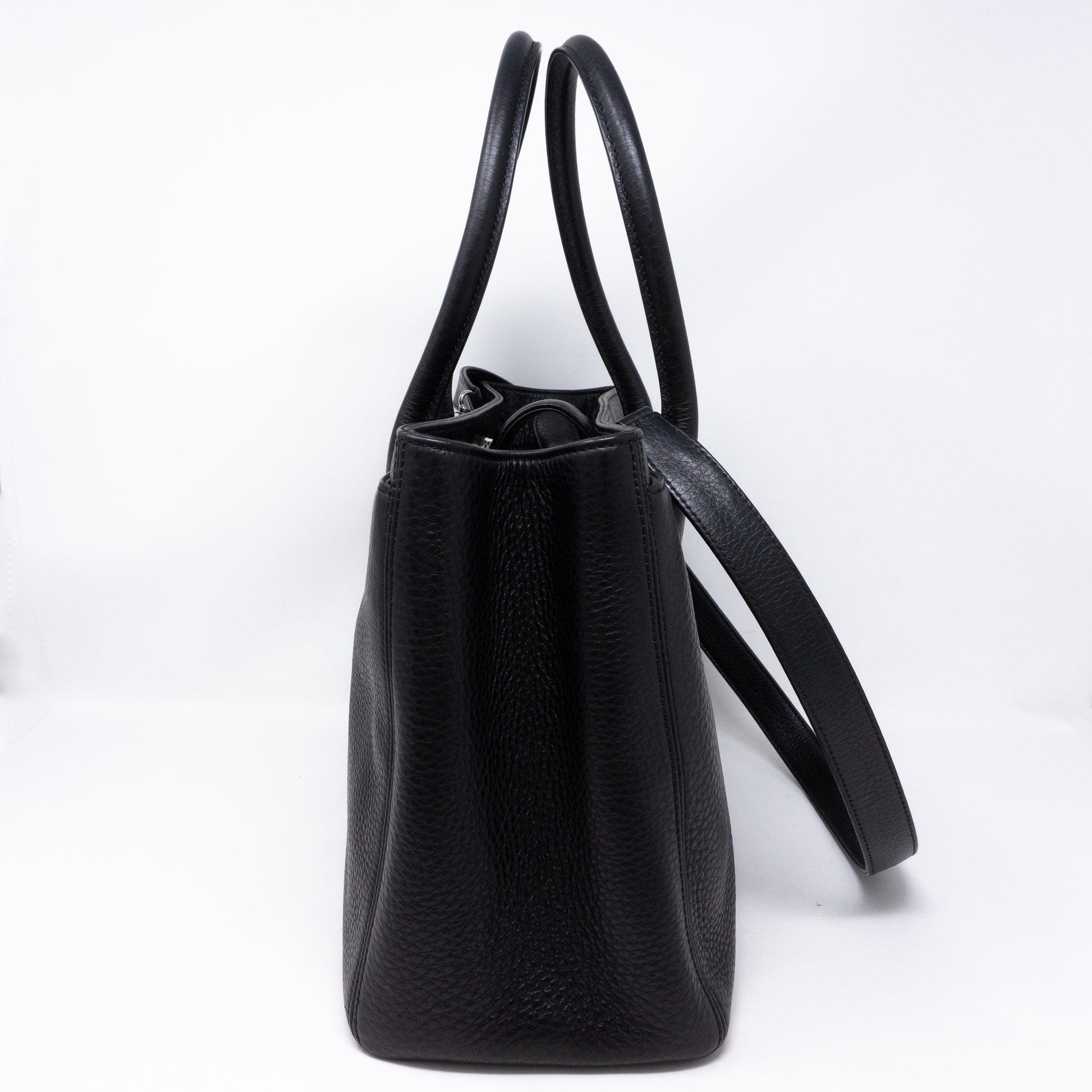 CHANEL Executive Cerf Tote Shoulder Bag A15206