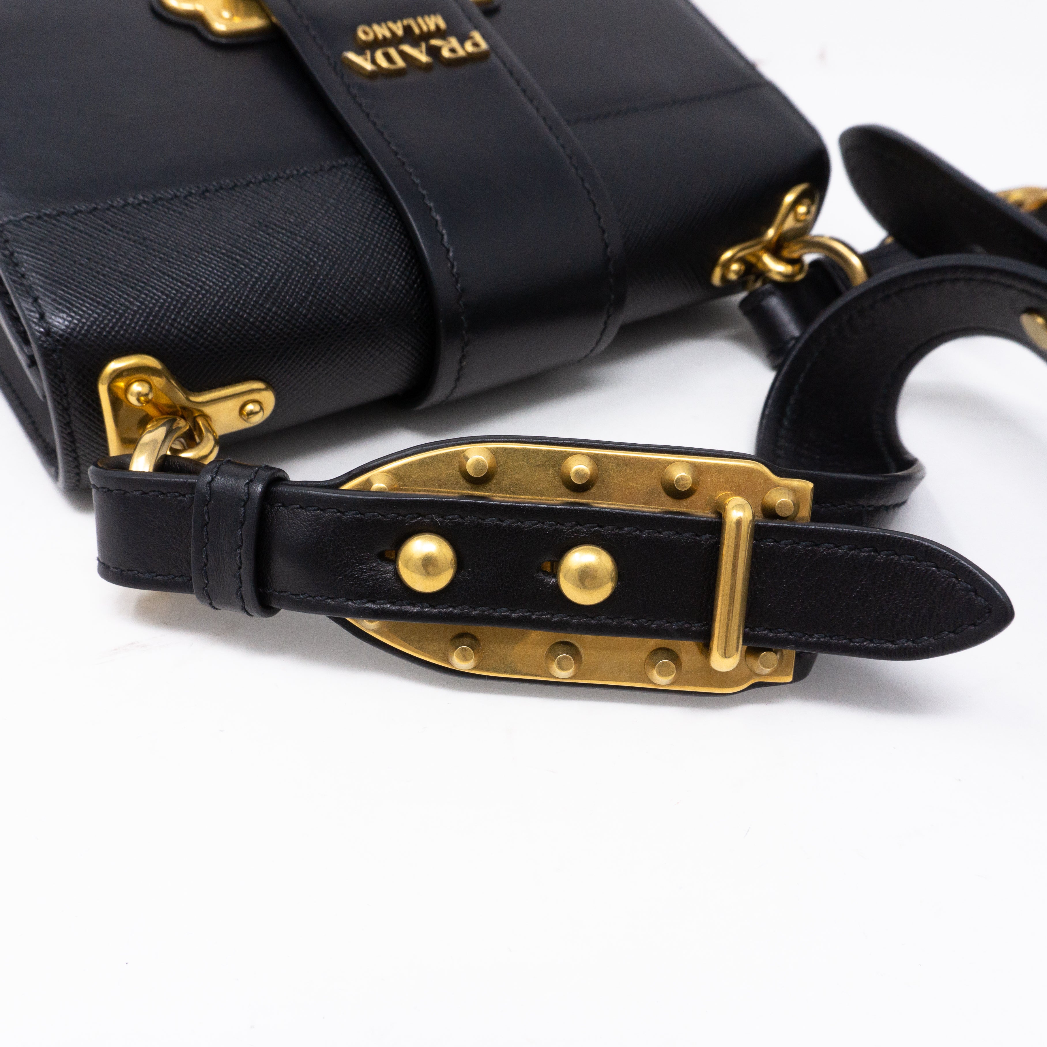 Cahier Black Leather Bag