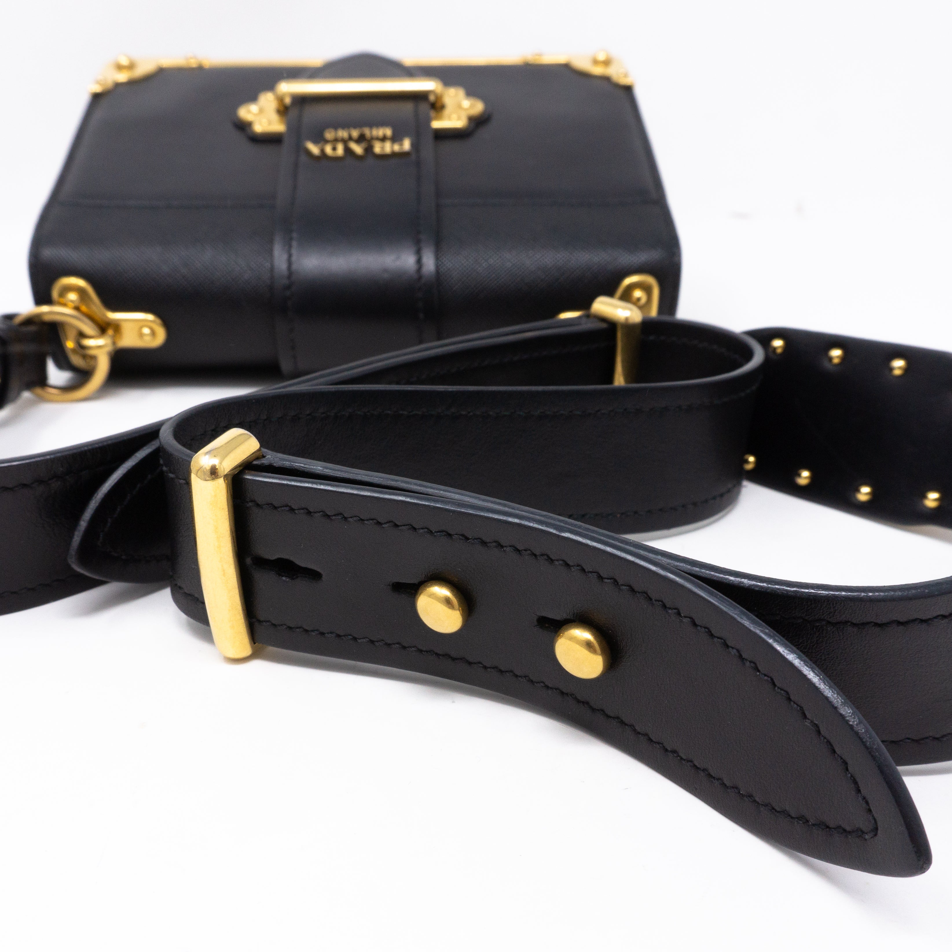 Cahier Black Leather Bag