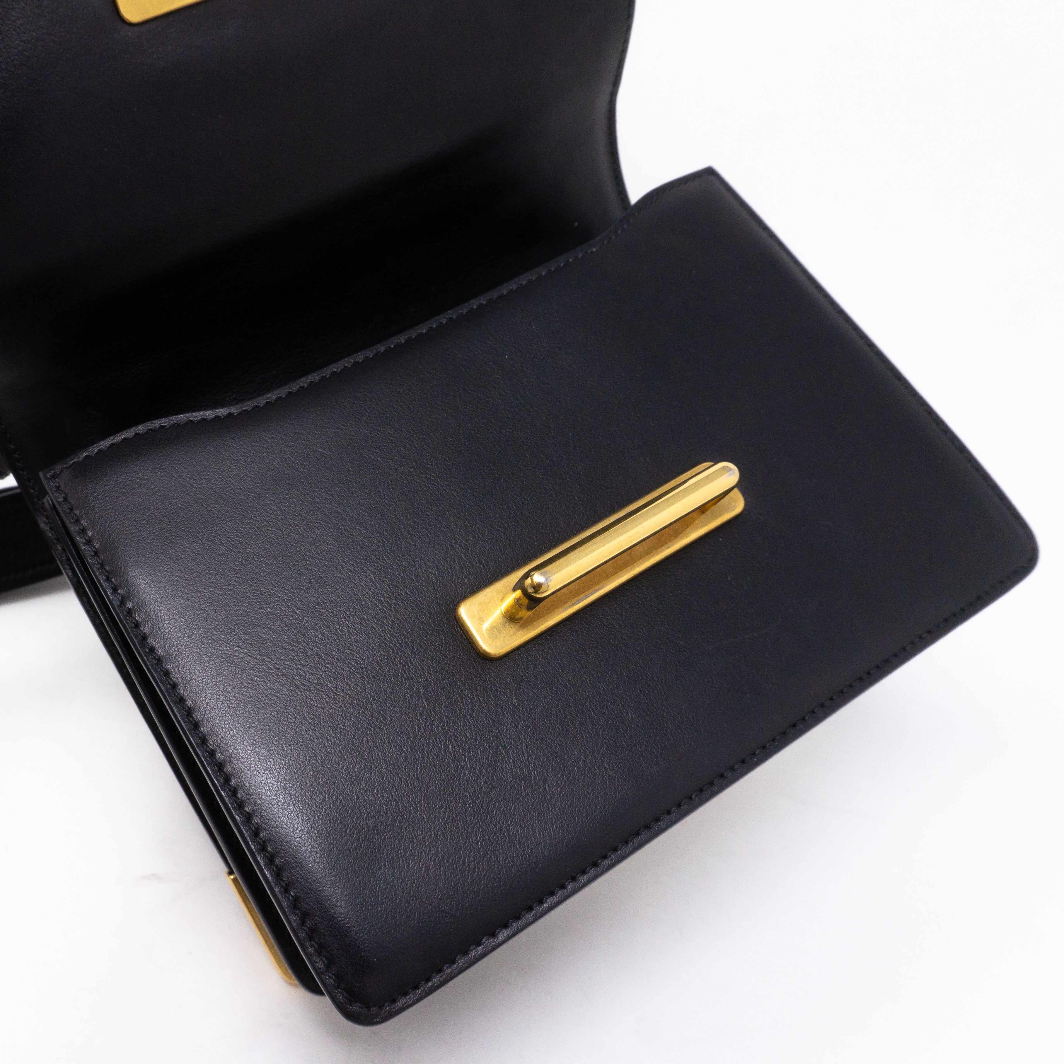 Cahier Black Leather Bag