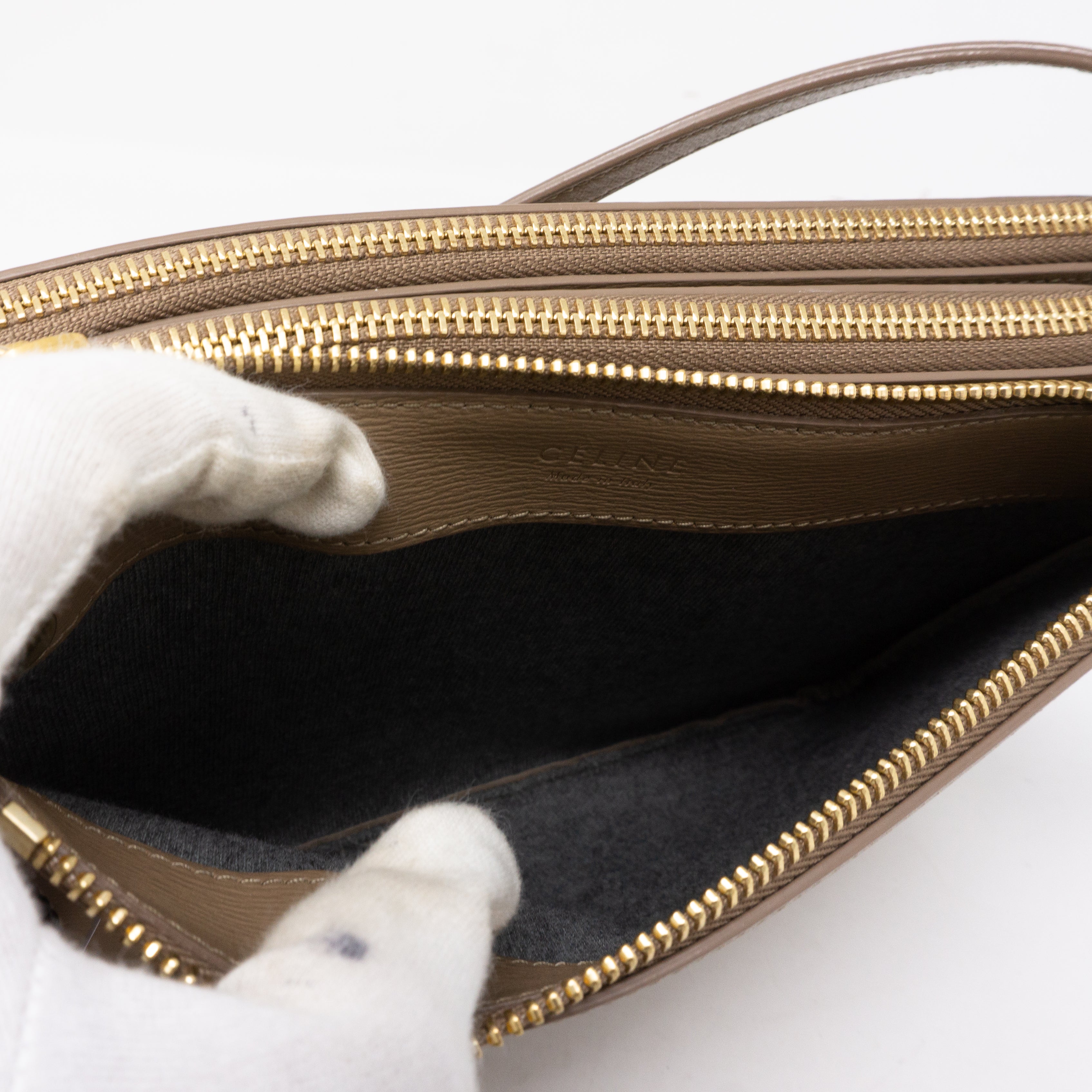 Trio Bag Taupe Leather