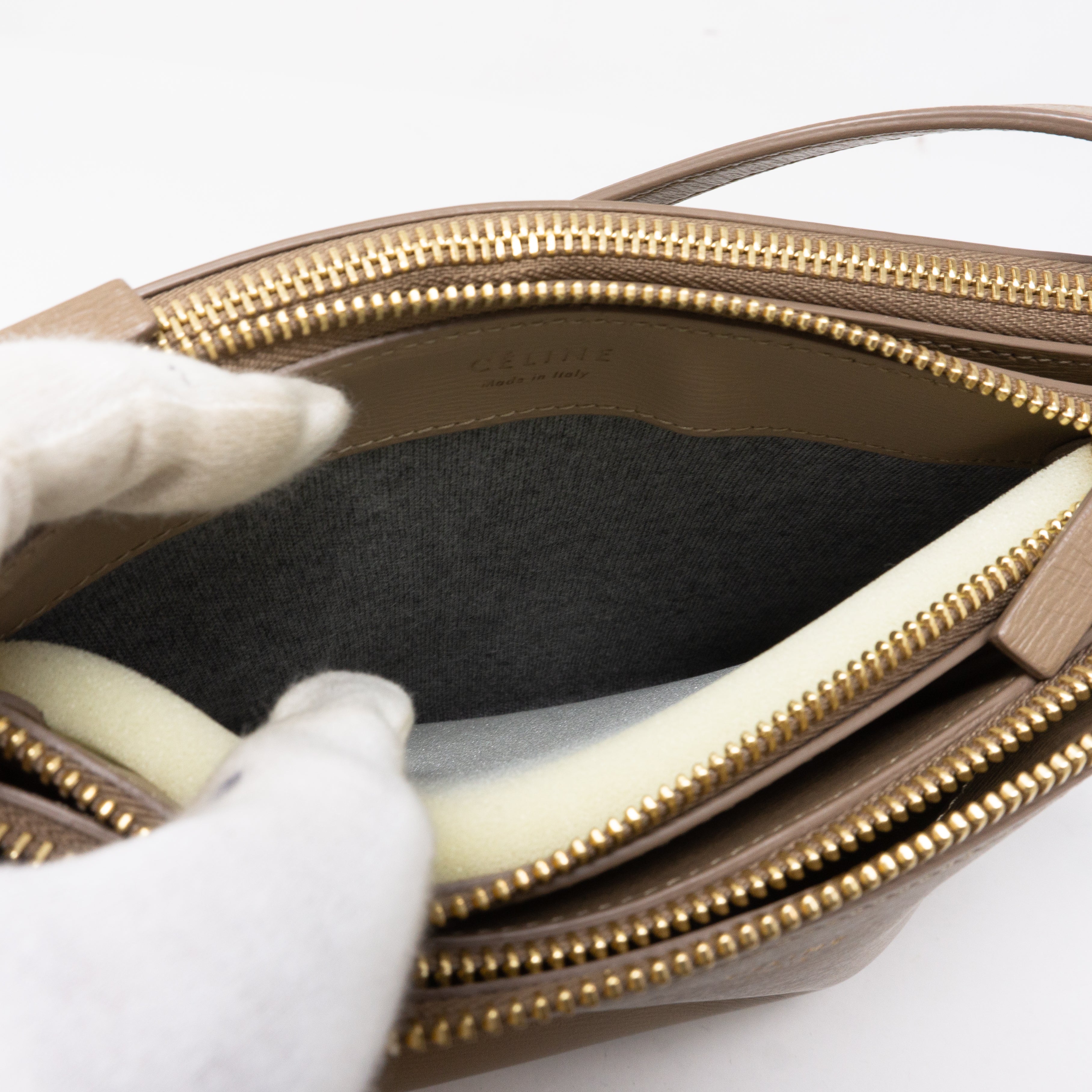Trio Bag Taupe Leather