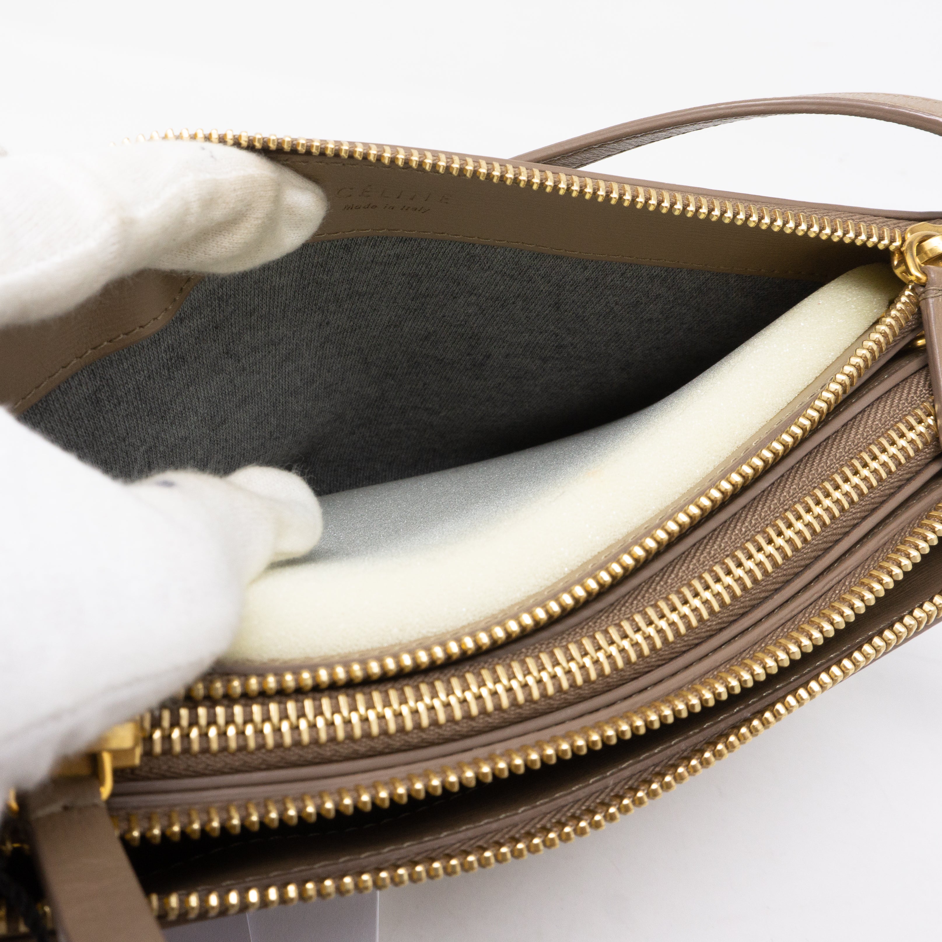 Trio Bag Taupe Leather