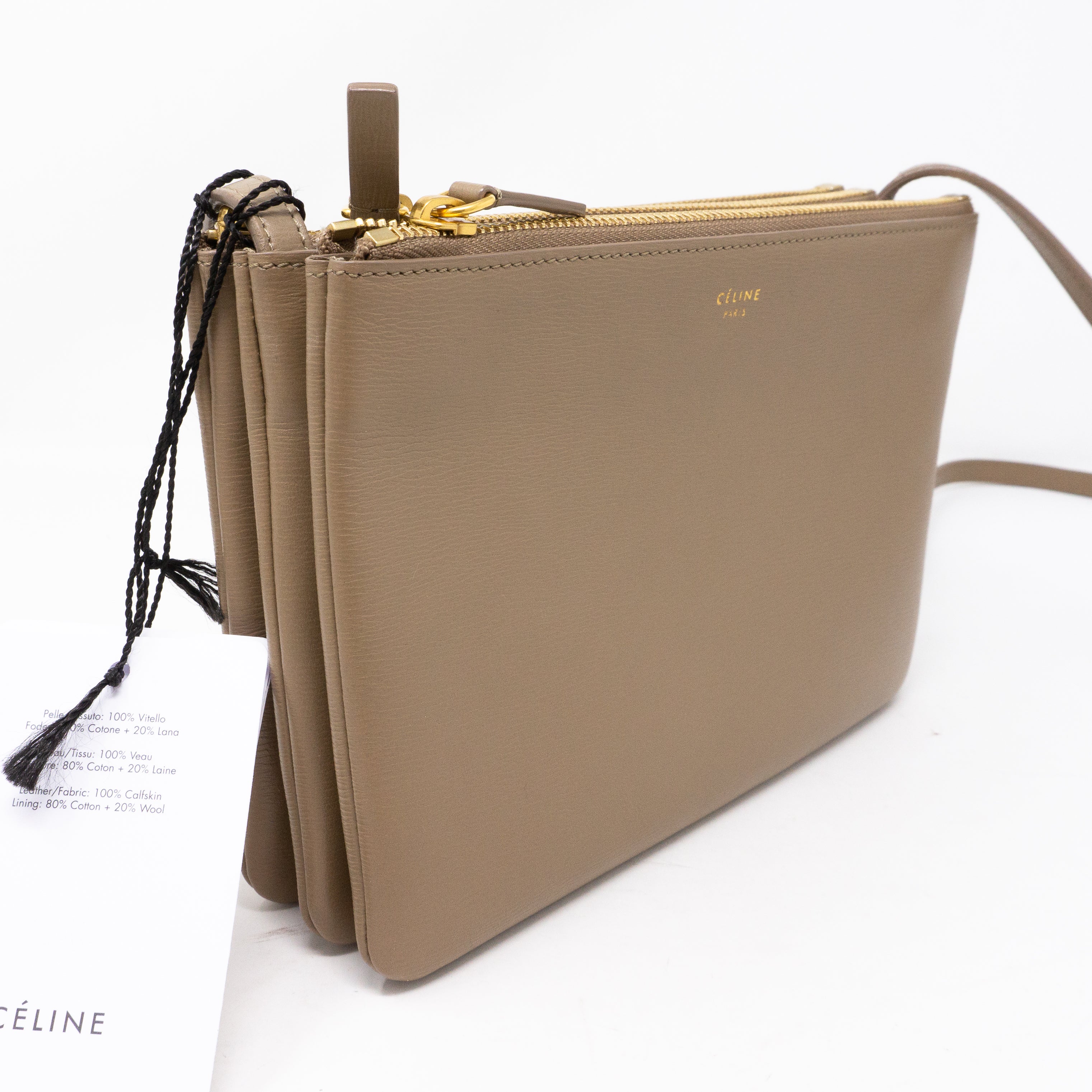 Trio Bag Taupe Leather