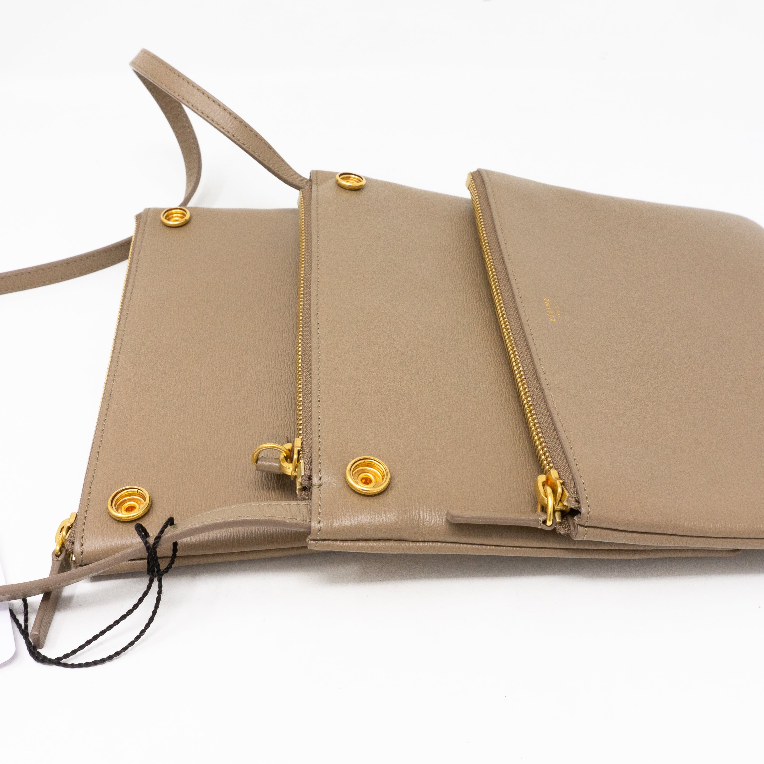 Trio Bag Taupe Leather