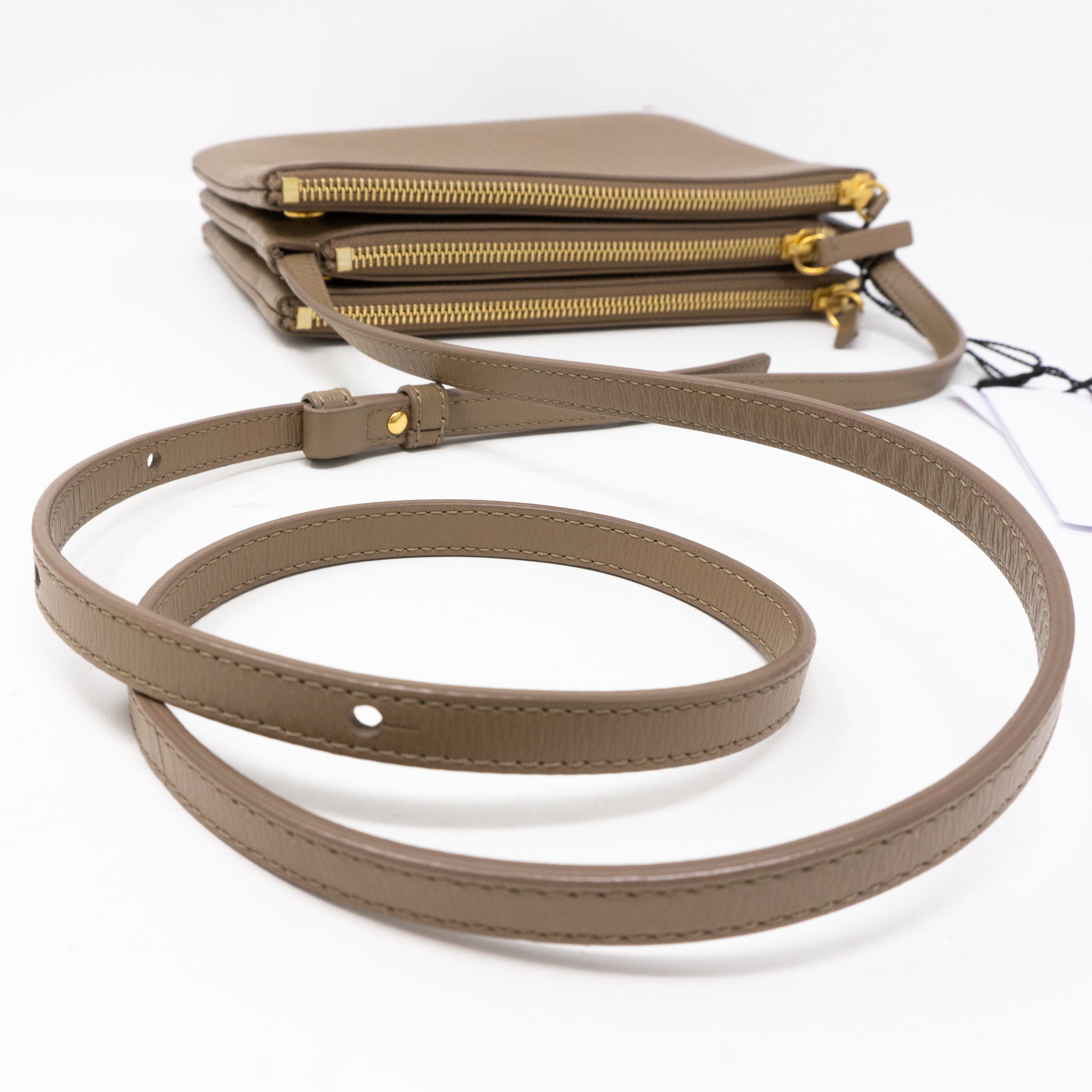 Trio Bag Taupe Leather