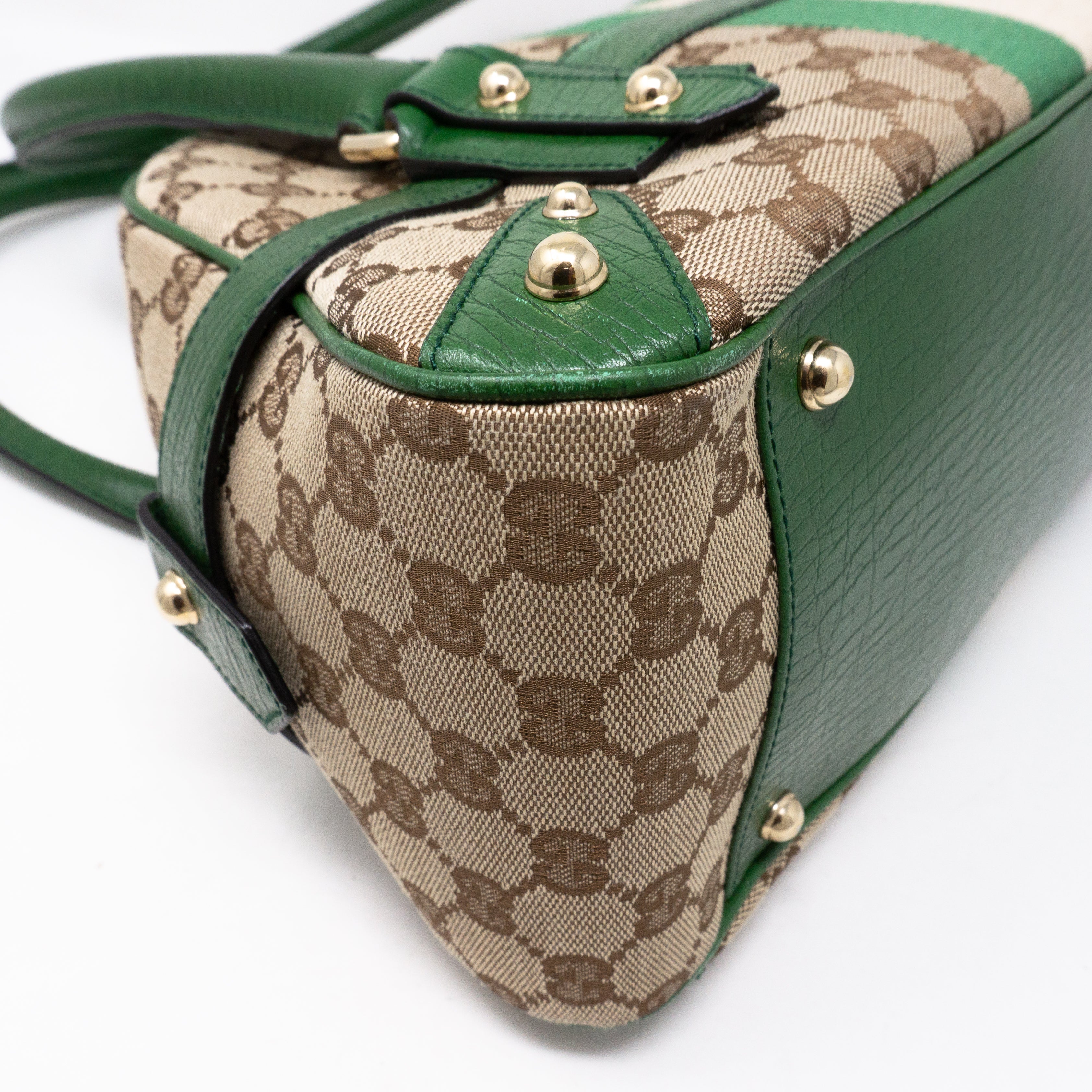 Horsebit Chain Shoulder Bag Green