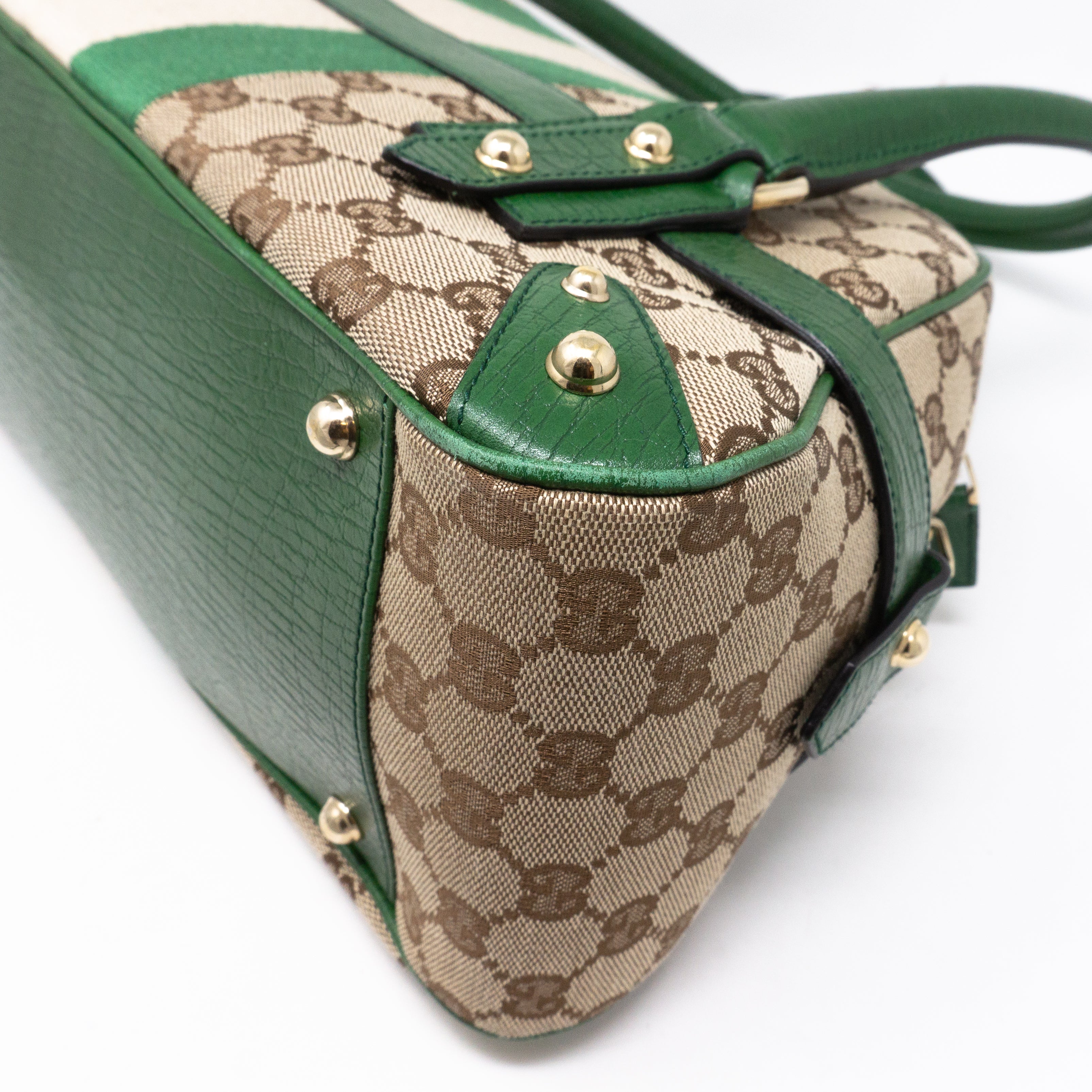 Horsebit Chain Shoulder Bag Green