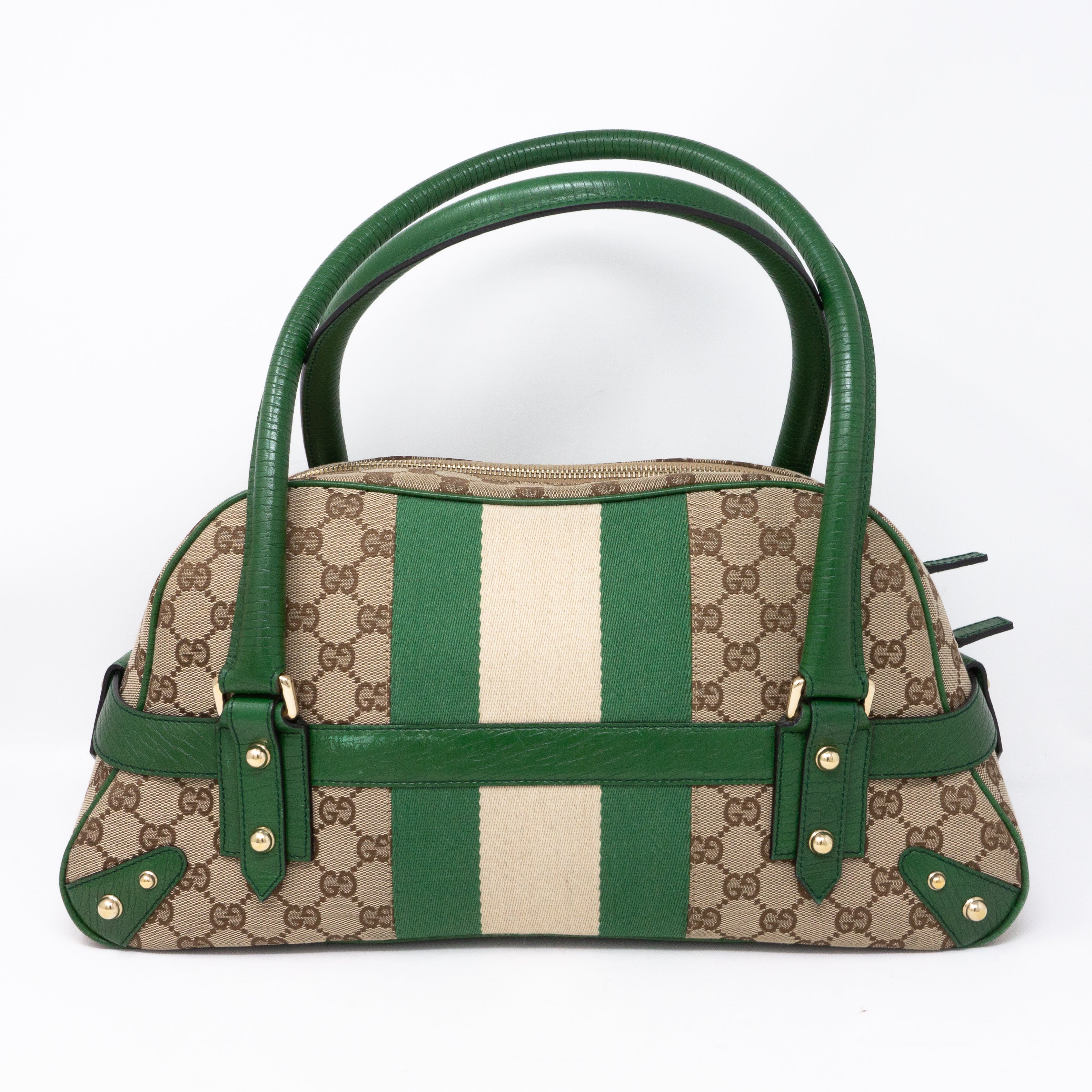 Horsebit Chain Shoulder Bag Green